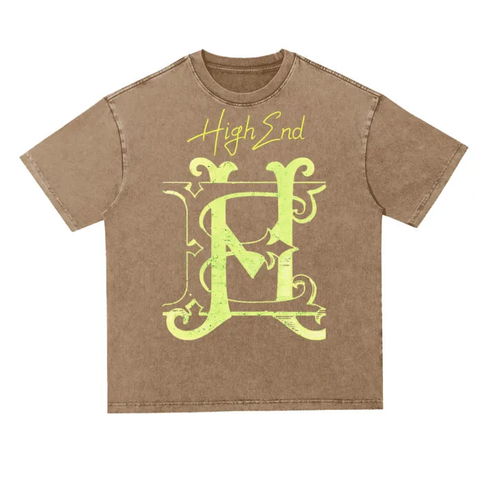 Premium Heavyweight Oversized Acid Wash T-Shirt - 300 GSM High-End Men's Fashion Tee for Casual Wear, Street Style & Layering