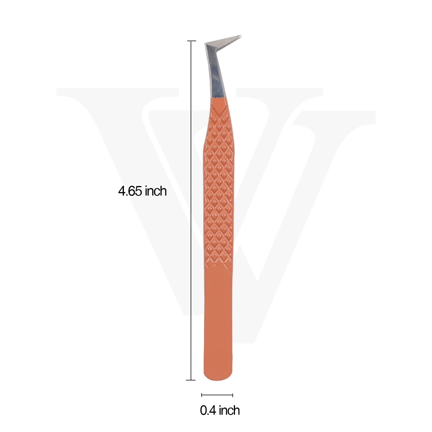 Professional VAVALASH Eyelash Extension Tweezers - Diamond Grip Volume & Classic Fan Tweezers for Lash Artists (1PC, Brown) | Perfect for Salon Use, DIY Lash Extensions & Professional Volume Lash Application