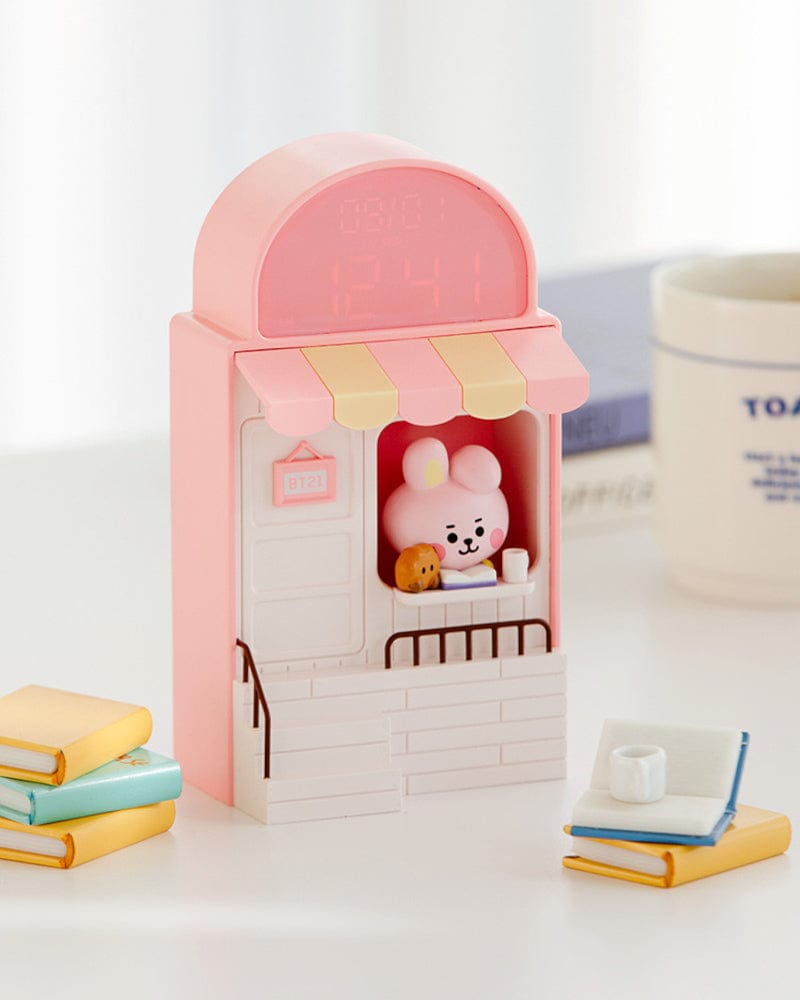 BT21 COOKY LED Digital Alarm Clock with Night Light - Cute Baby Buddy for Kids Room, Bedroom Decor & Cafe Theme - Perfect for Nursery, Gift & Home Office