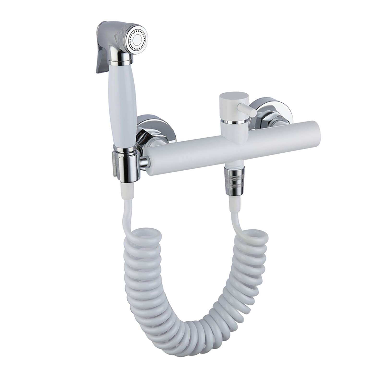 Hot & Cold Water Handheld Bidet Sprayer Kit - Wall Mounted Brass Toilet Bidet for Personal Hygiene, Pet Bathing & Cloth Diaper Cleaning | Perfect for Bathroom, Baby Care & Pet Grooming