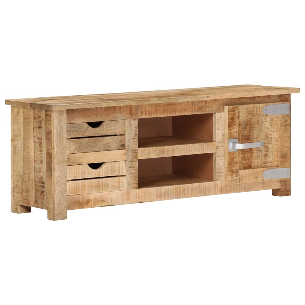 Rustic Farmhouse TV Stand with Storage - 43.3