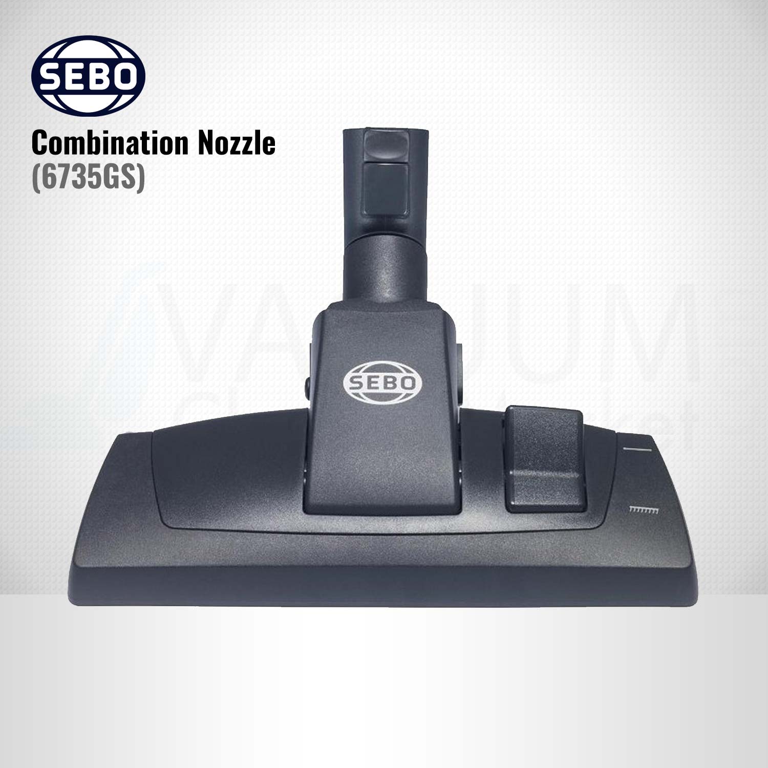 SEBO Premium Floor Nozzle for Hardwood & Carpet - Multi-Surface Cleaning Attachment for Vacuums | Perfect for Homes, Offices & Pet Hair Removal