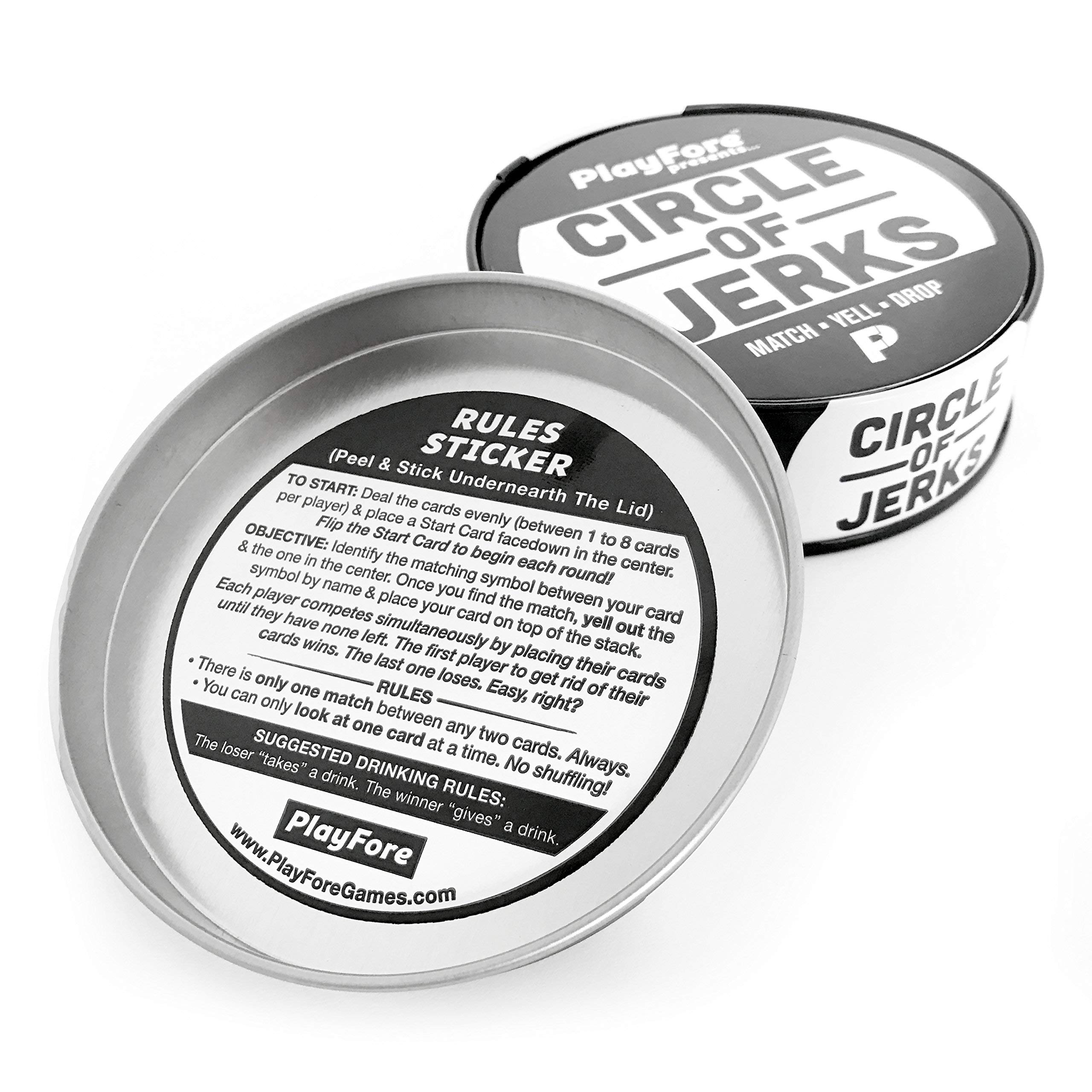 Circle of Jerks: Fast-Paced Adult Party Card Game - Competitive & Hilarious 2-Player Couples Game | Easy to Learn for Game Nights, Date Nights & Social Gatherings