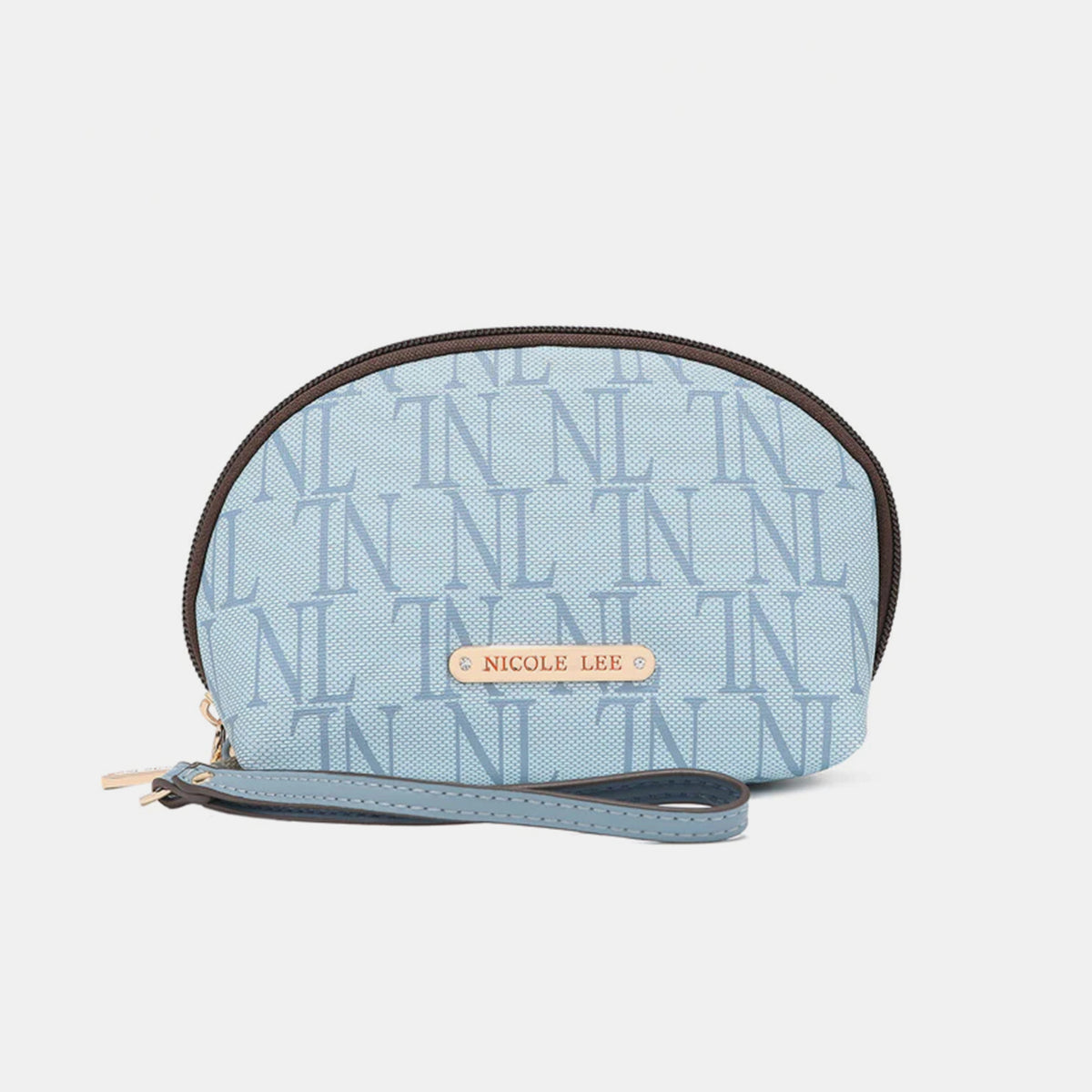 Nicole Lee USA 3-Piece Letter Print Textured Handbag Set - Stylish Tote, Crossbody & Clutch for Women | Perfect for Work, Travel & Daily Use