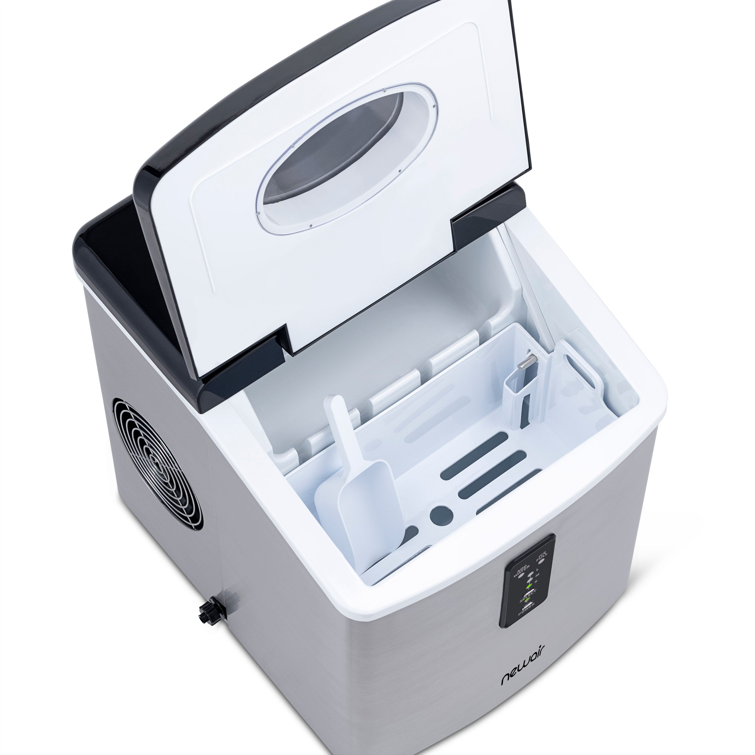 Newair® Countertop Ice Maker - 28 lbs/Day, Bullet Ice Machine for Home, Office, Bar & Parties | Fast & Portable Ice Cube Maker for Cocktails, Beverages & Outdoor Events
