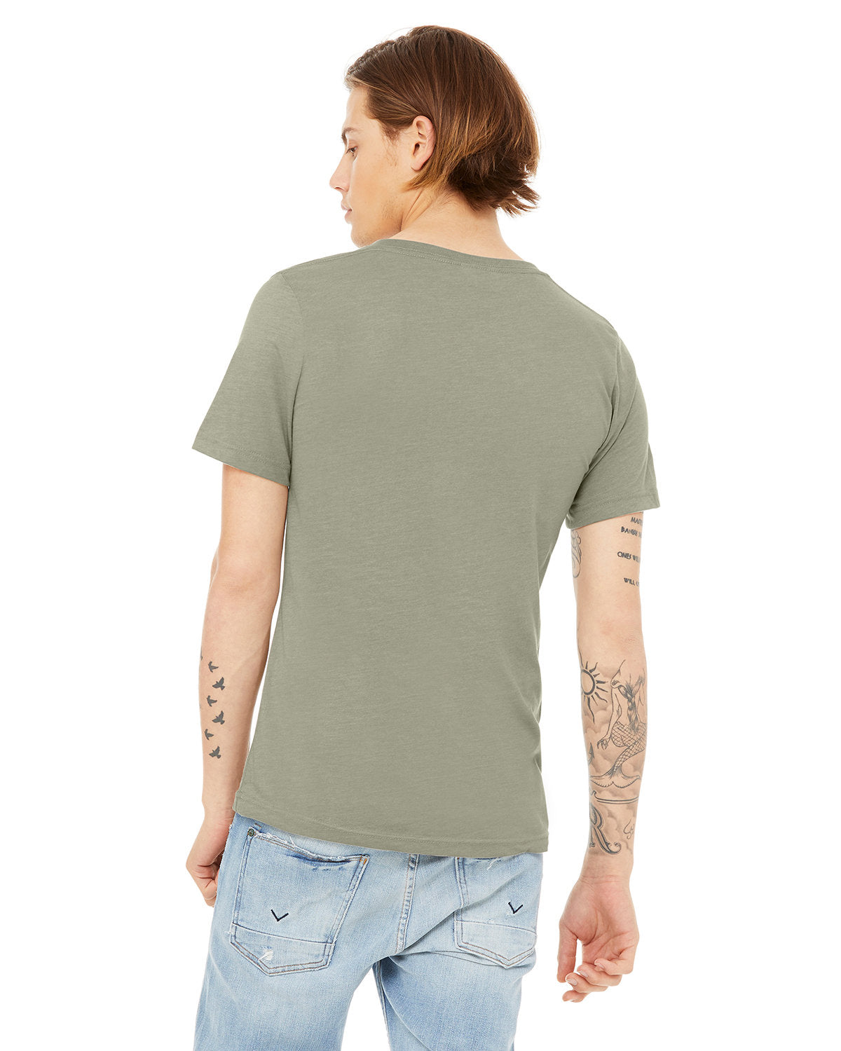 Bella + Canvas 3005CVC Unisex CVC Jersey V-Neck T-Shirt | Soft Cotton Blend Tee for Men & Women | Perfect for Casual Wear, Layering & Everyday Comfort