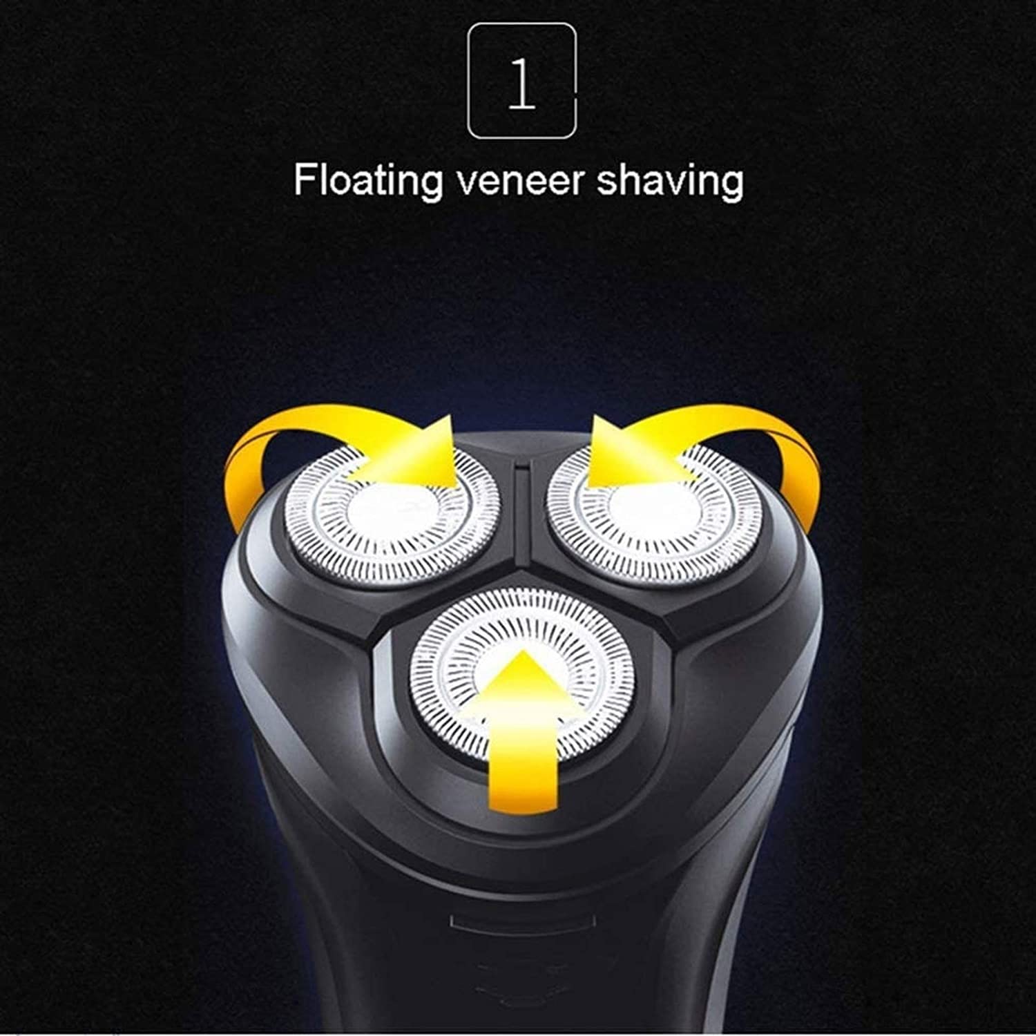 Best Electric Razor for Men - Rotary Shaver with Pop-Up Trimmer | Wet & Dry Use, IPX7 Waterproof & USB Rechargeable | Perfect for Travel, Gym & Daily Grooming