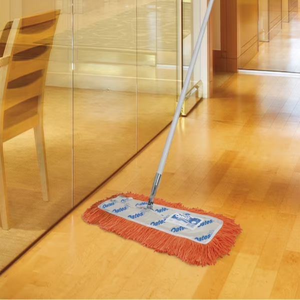 Oates Fringe Modacrylic Dust Control Mop 24 Inch - Premium Static-Free Cleaning Tool for Hardwood Floors, Tile & Laminate - Ideal for Homes, Offices & Commercial Spaces