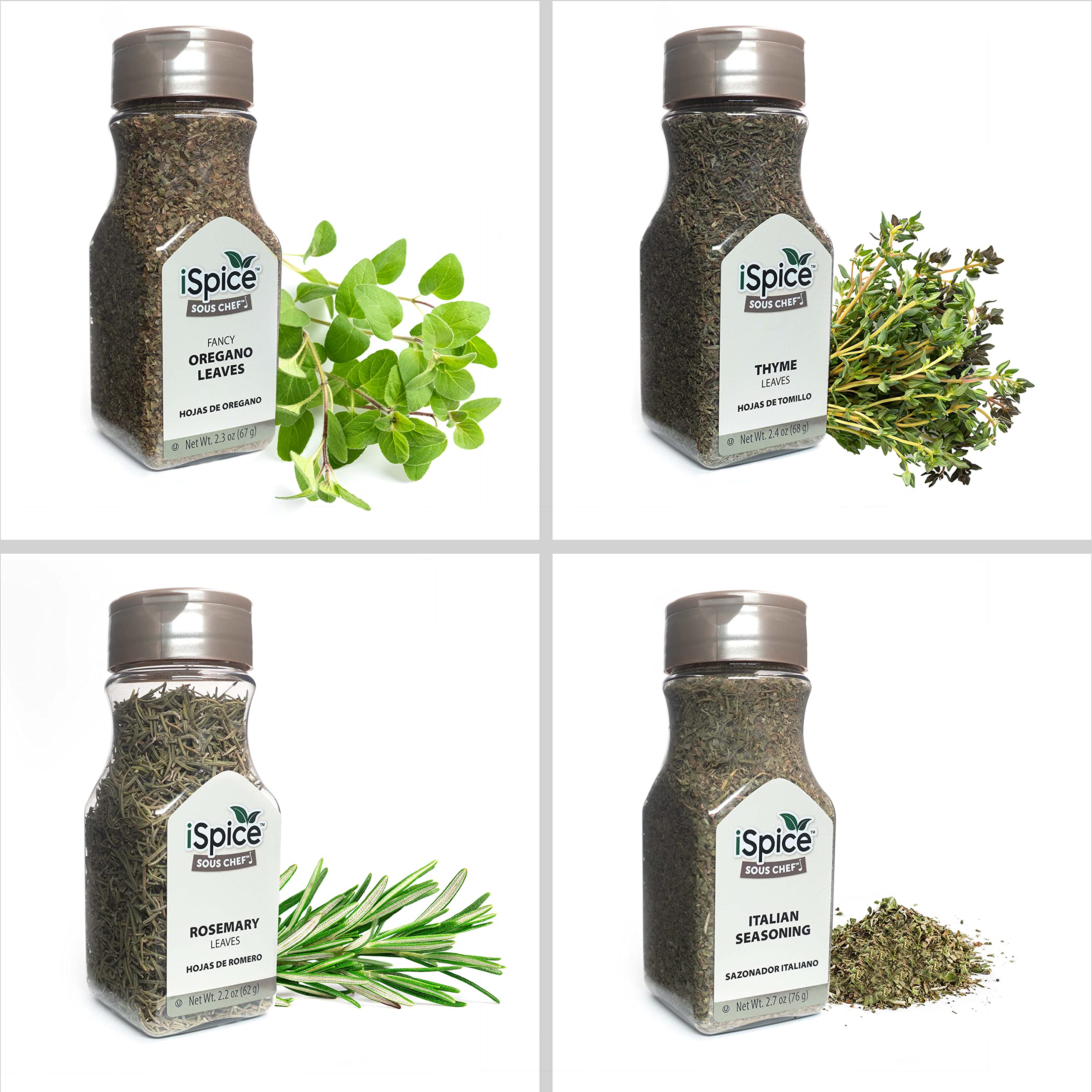 iSpice 24-Pack Gourmet Spice Set - Premium Spices & Seasonings Collection for Cooking, Baking & Grilling | Ultimate Kitchen Essential for Home Chefs & Food Enthusiasts
