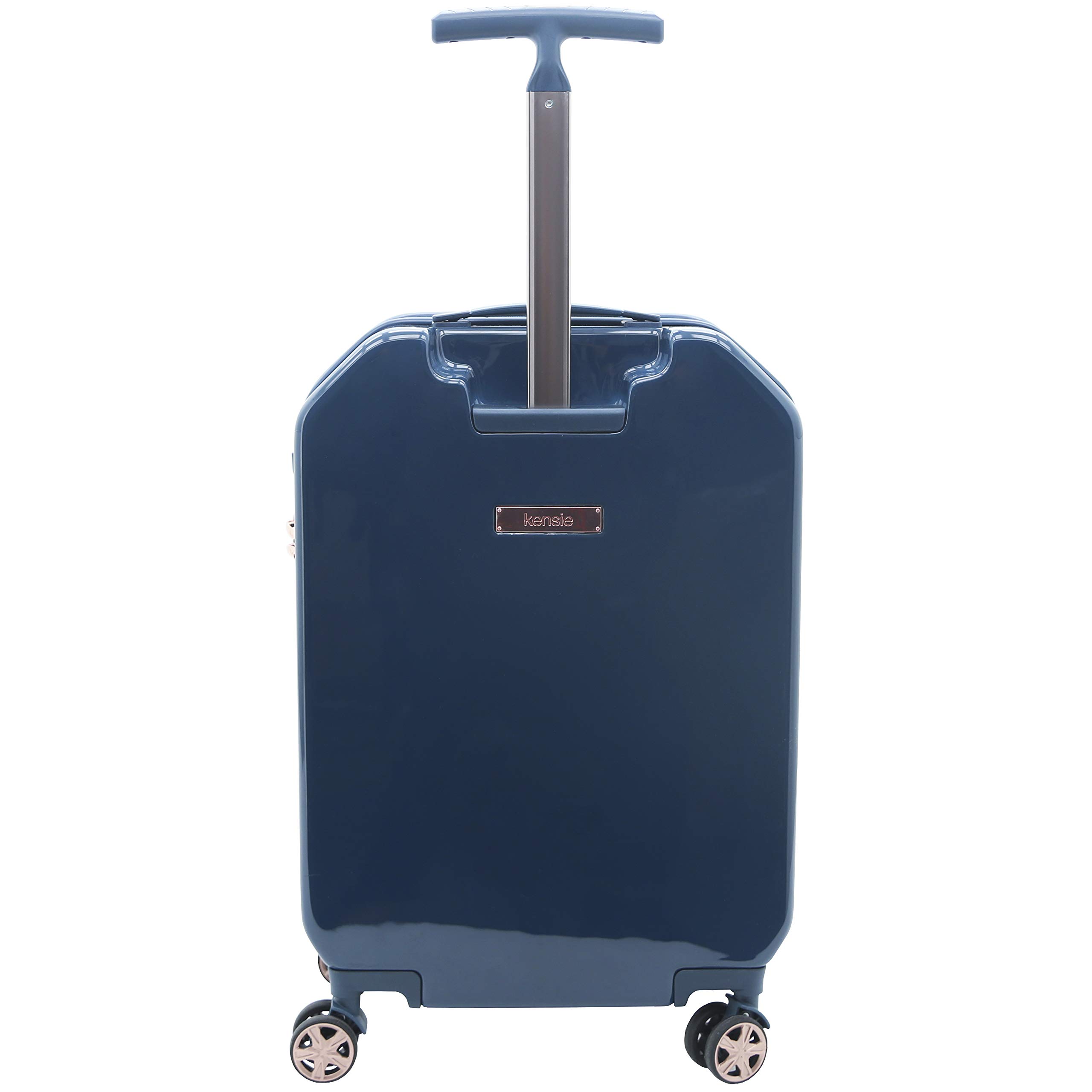 Kensie Women's Gemstone Luggage Set - Midnight Blue 20-Inch Carry-On Spinner Suitcase for Travel, Business Trips & Weekend Getaways
