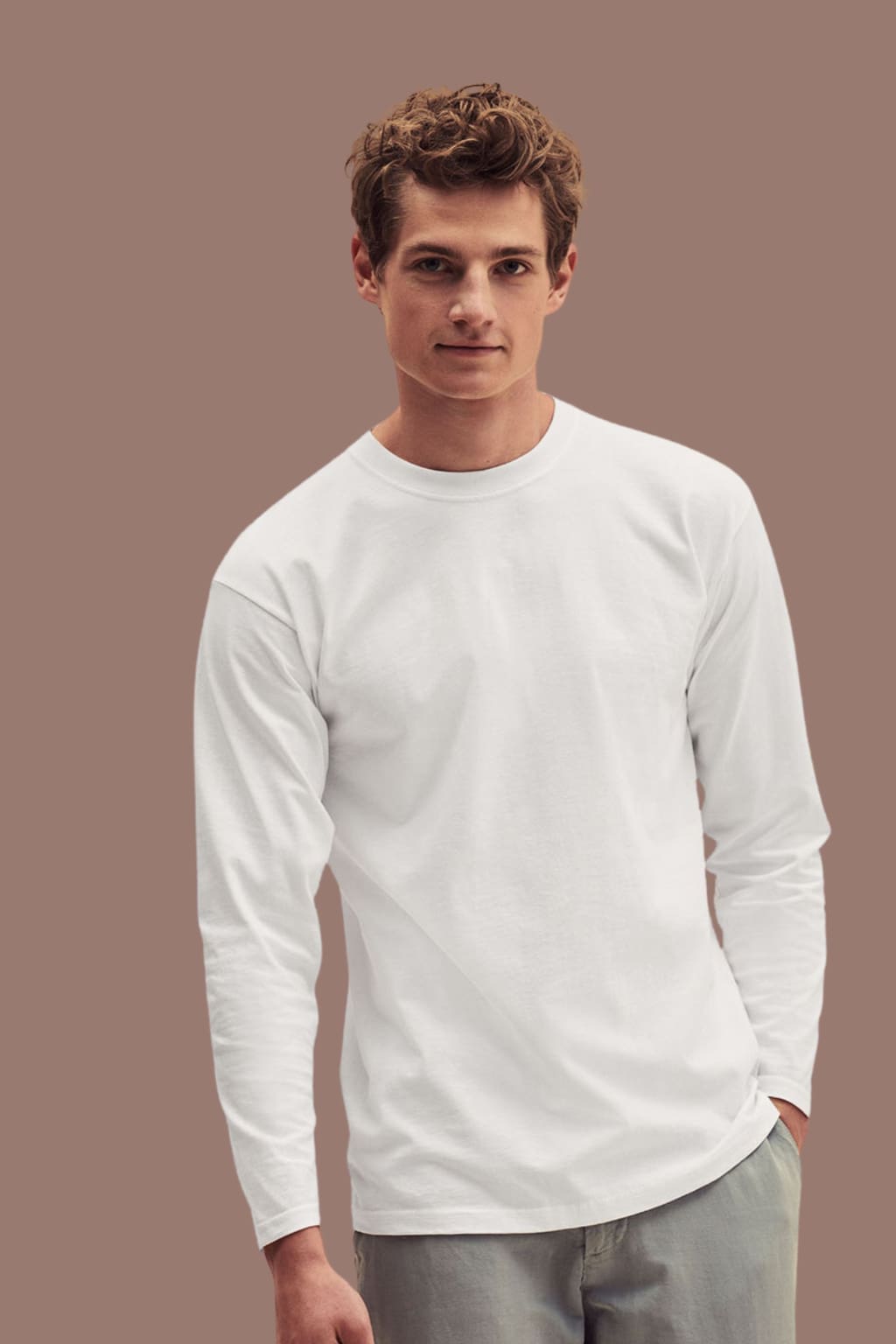 Barucci Blase White Premium Cotton Long Sleeve T-Shirts 3 Pack - Soft Breathable Mens Casual Shirts for Everyday Wear, Work & Layering