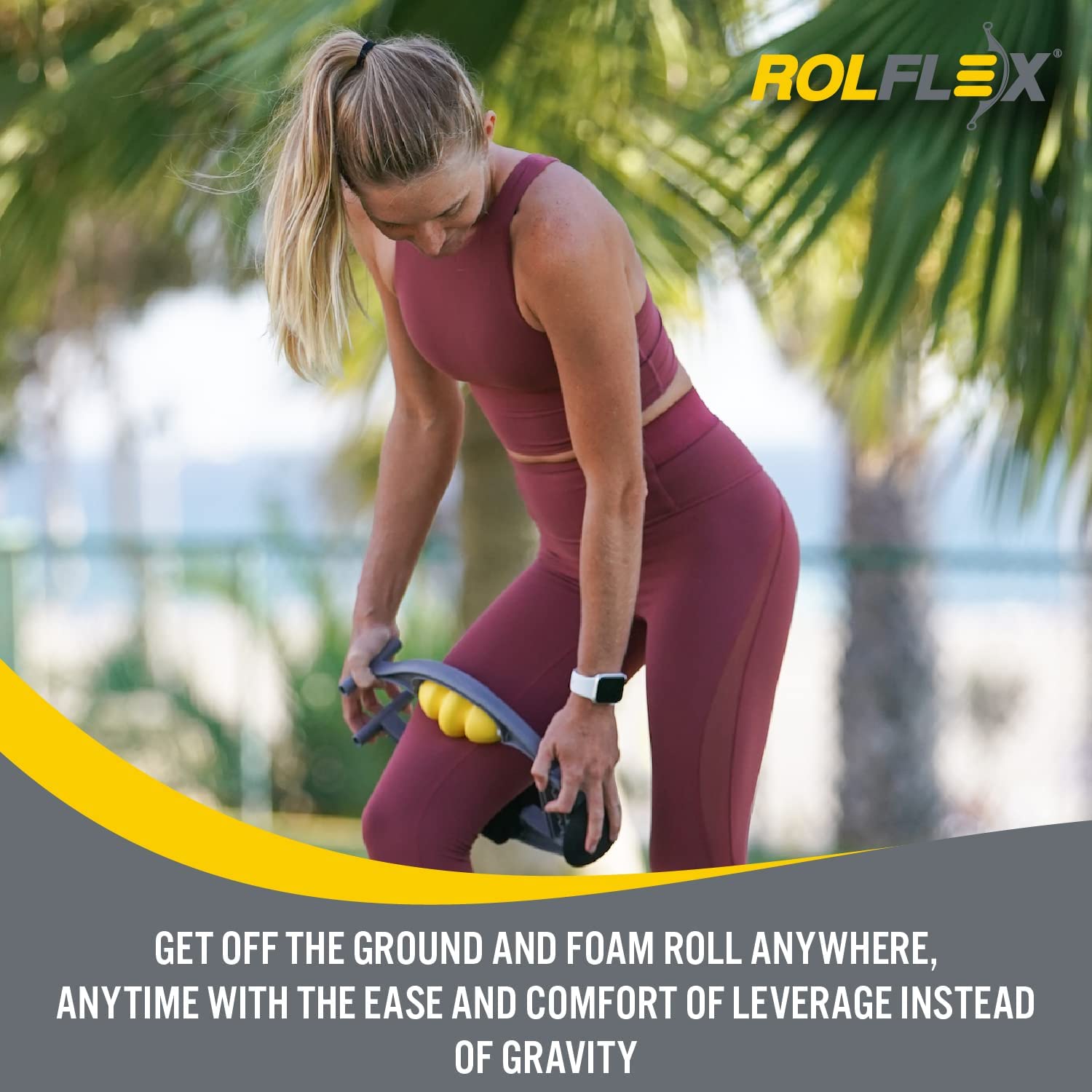Deep Tissue Arm & Leg Massager Roller for Muscle Pain Relief - Targets Golfer’s Elbow, Tennis Elbow & Carpal Tunnel - Reduce Inflammation & Speed Recovery - Perfect for Athletes, Office Workers & Post-Workout Recovery