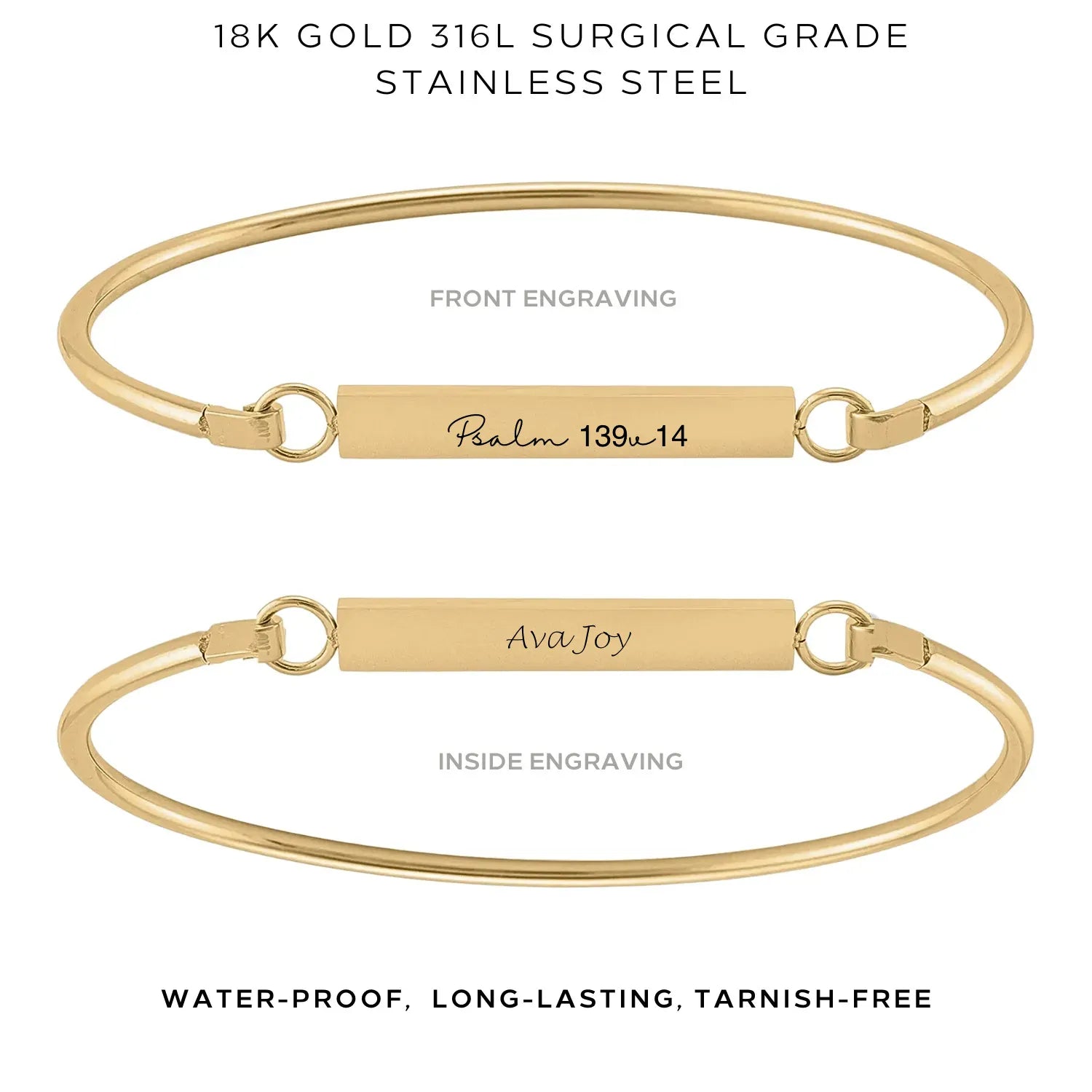 Elegant 'My Story' Bangle - Personalized Jewelry Gift for Women - $35.00 - Perfect for Anniversaries, Birthdays & Special Occasions