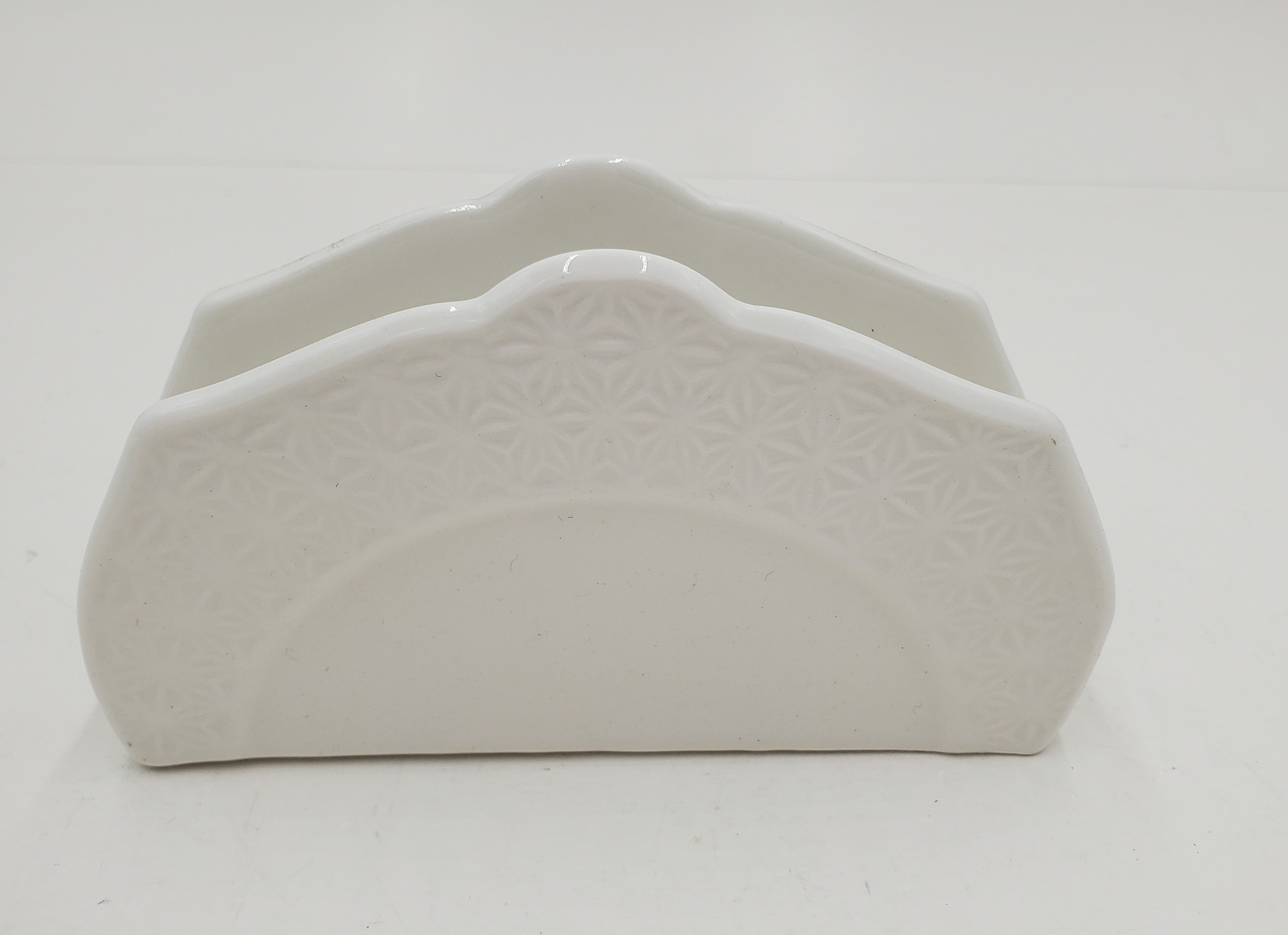 3x5.25 Inch White Porcelain Napkin Holder - Elegant Tableware for Restaurants, Weddings & Home Dining Decor