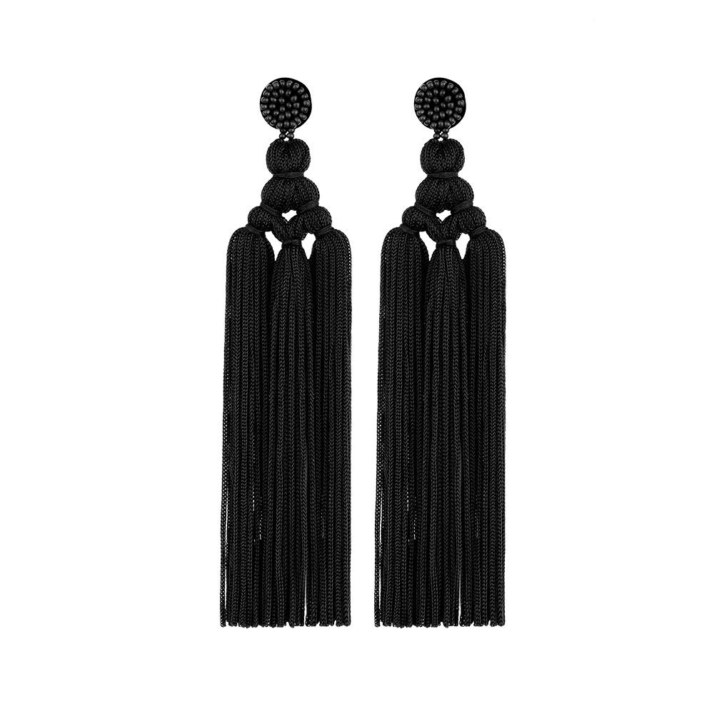 Fashionable Women's Tassel Earrings Set - Colorful Drop Hook Fringe Dangle Earrings with Layered Thread Balls | Perfect for Valentine's Day, Birthday Parties, and Everyday Stylish Accessories