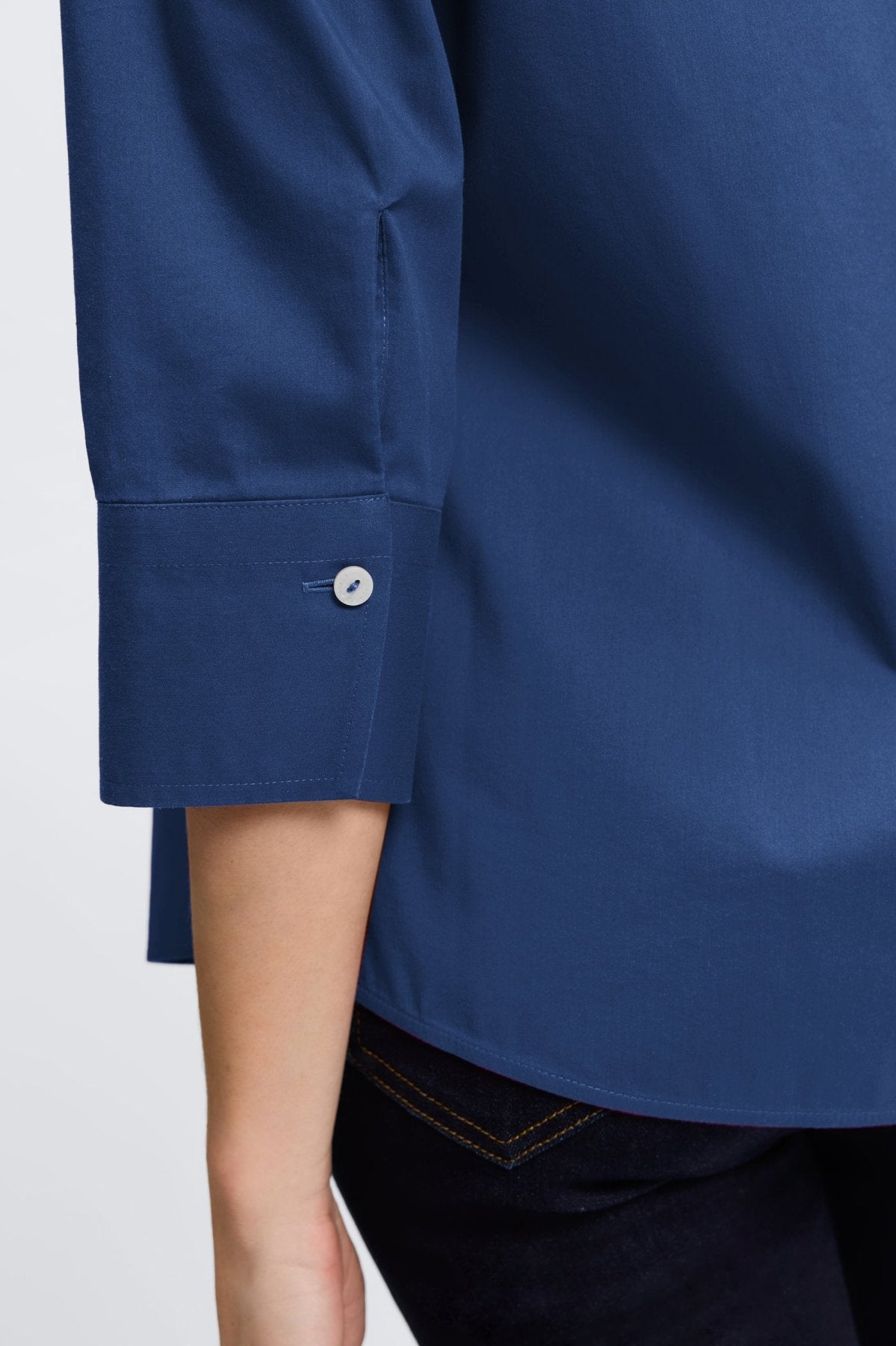 Mary No Iron Stretch 3/4 Sleeve Shirt - Wrinkle-Free Comfort Blouse for Women - Perfect for Office, Travel & Casual Wear