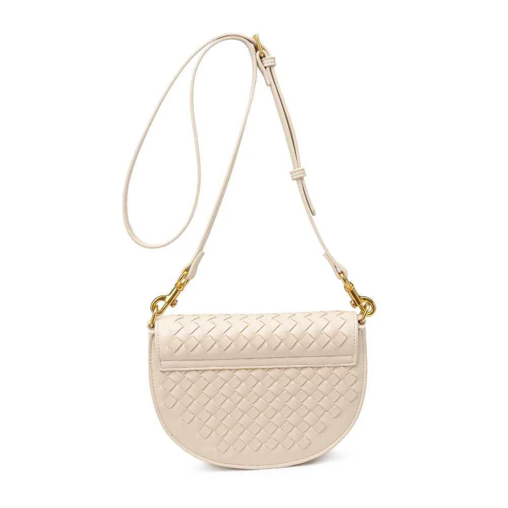 Alise Vegan Leather Crossbody Bag - Stylish & Eco-Friendly Oatmilk Color Purse for Women | Perfect for Work, Travel & Everyday Use