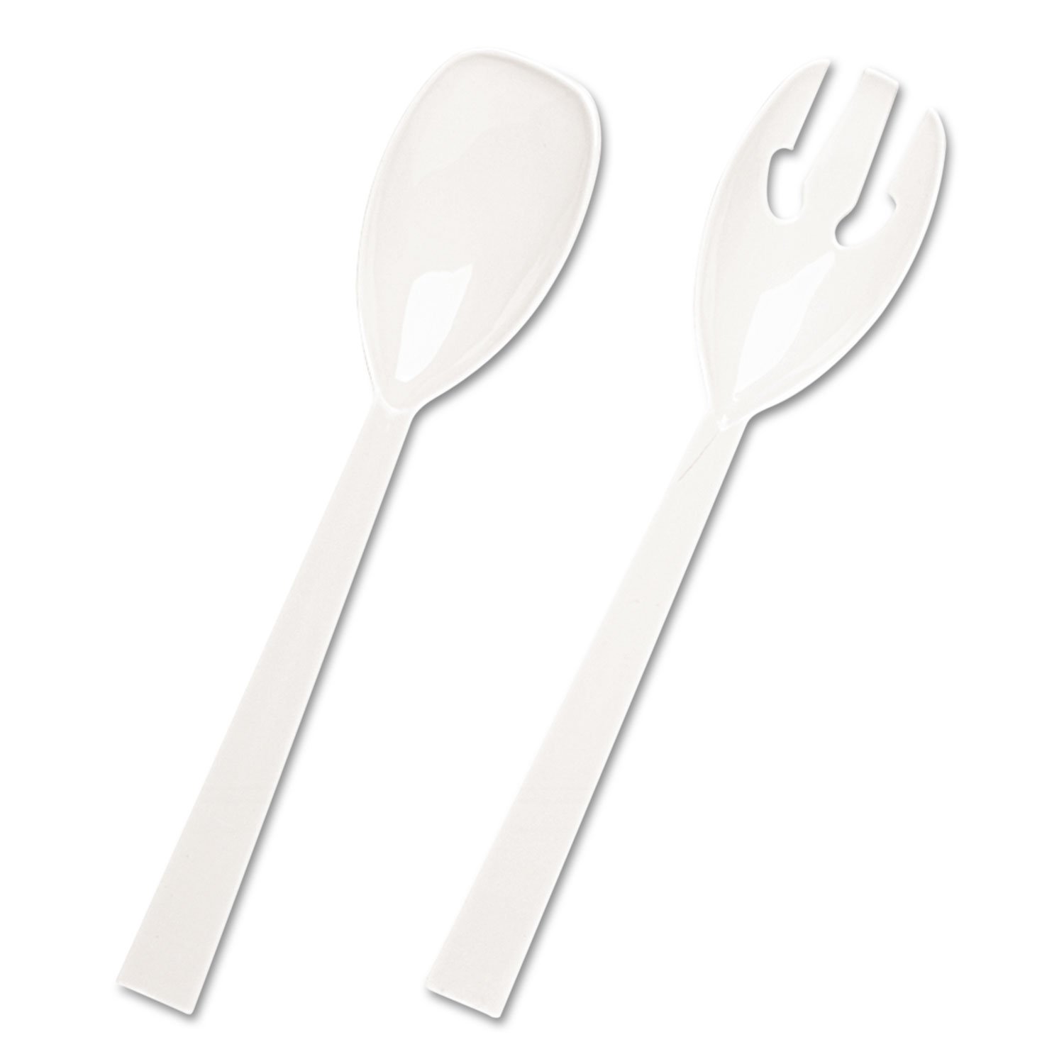 Premium Plastic Tableware Set - 24 White Forks & 24 Spoons for Parties, Picnics & Catering | Durable Disposable Cutlery for Events, BBQs & Home Dining