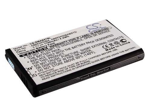 1100mAh 3.7V Replacement Battery for Samsung Rugby II A847, Rugby II SGH-A997, Rugby III SGH-A847 - Compatible with AB663450BA AB663450BABSTD - Perfect for Outdoor Work, Construction Sites & Rugged Environments