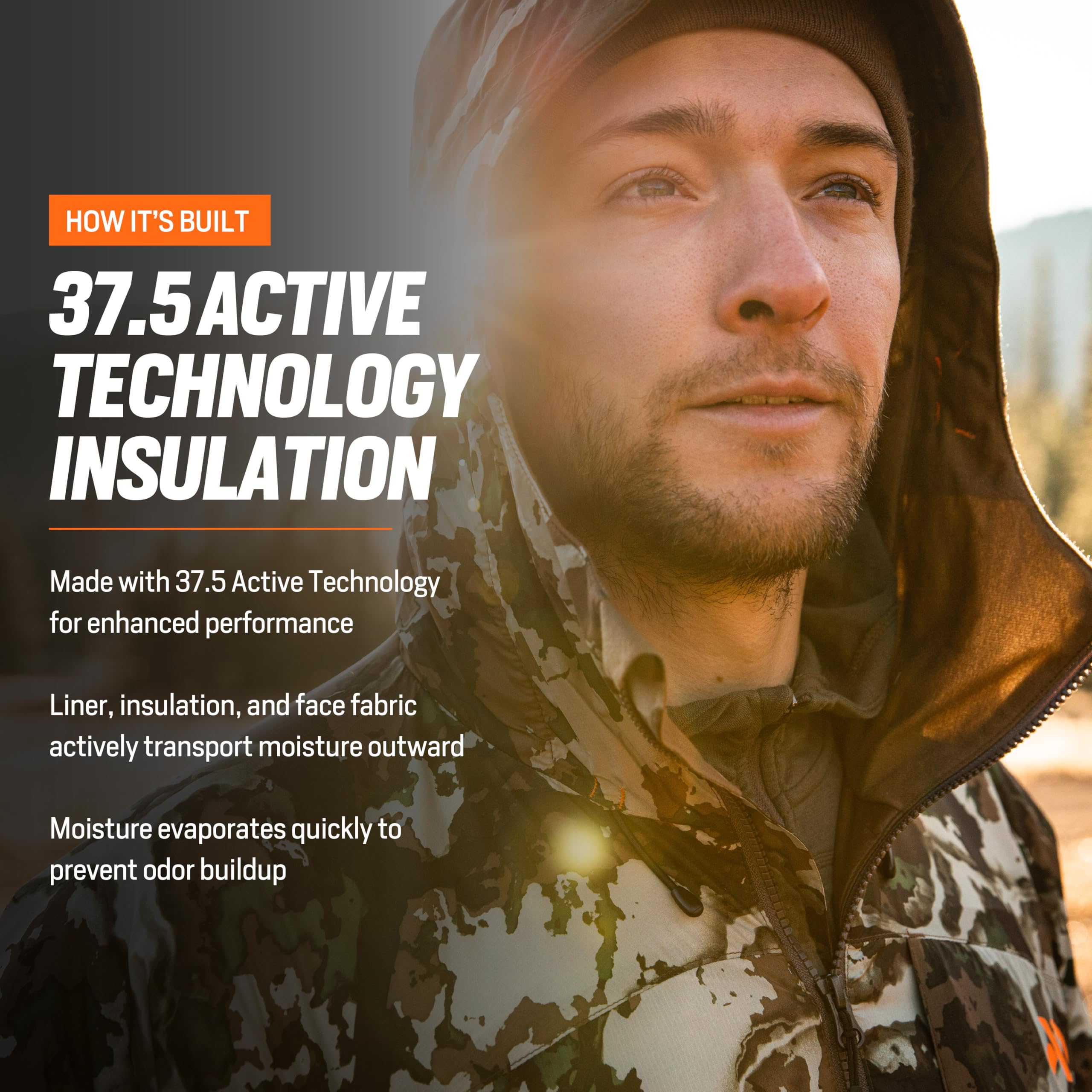 First Lite Men's Uncompahgre 2.0 Puffy Jacket - Lightweight Insulated Camo Hunting Coat, Waterproof Outdoor Gear for Cold Weather Hunting & Hiking | Perfect for Winter Adventures & Wilderness Exploration