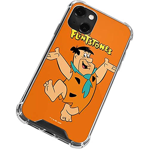 Official The Flintstones Fred Flintstone Design Clear Phone Case for iPhone 13 Mini - Slim Protective Cover with Scratch Resistance | Perfect for Everyday Use, Travel & Showcasing Your Favorite Cartoon Character