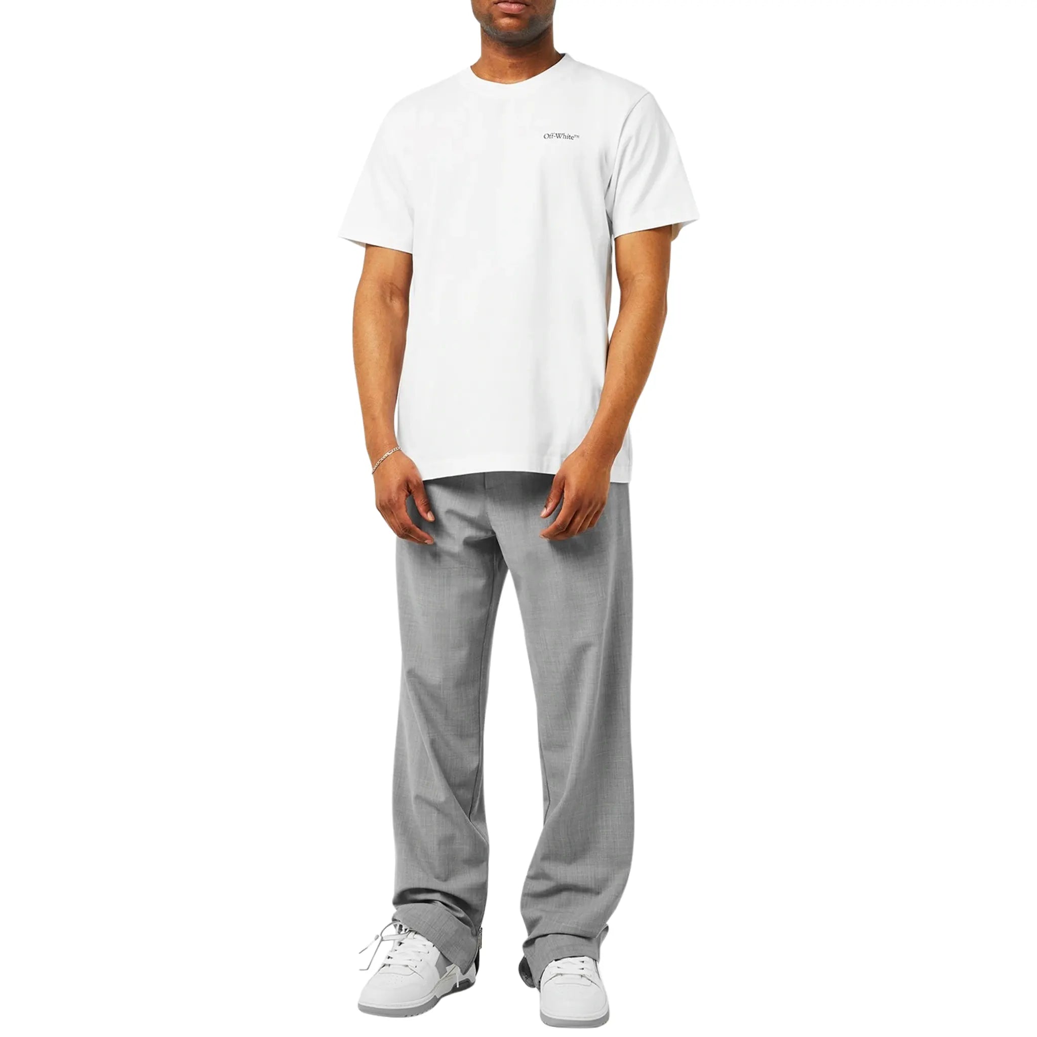 Off White Out Of Office White Grey Sneakers - Men's & Women's Casual Fashion Shoes for Walking, Running & Streetwear Style