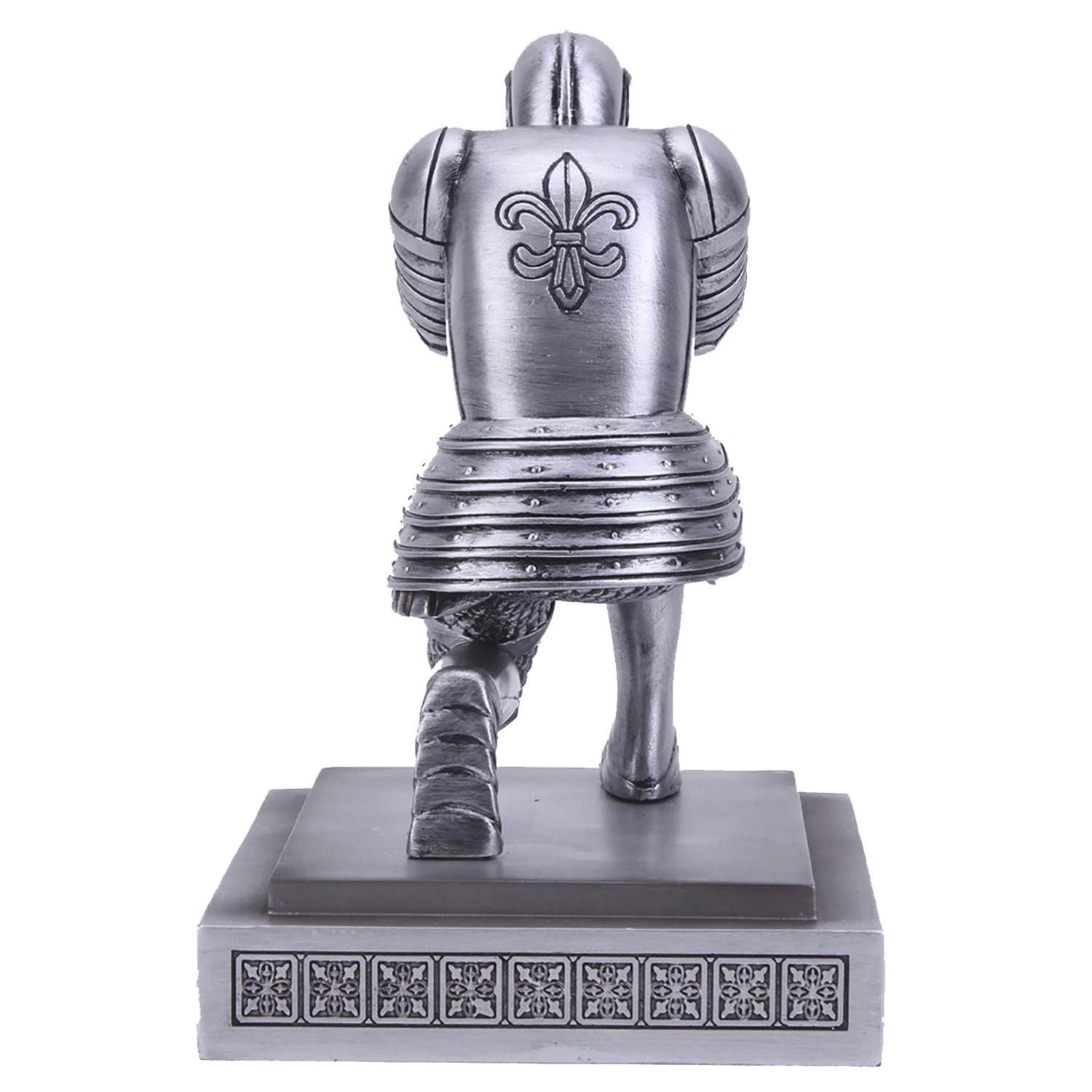 Personalized Knight Pen Holder with Pen - Elegant Silver Desk Organizer for Office, Home, or Gift | Stylish Pencil Stand for Writers, Students & Professionals