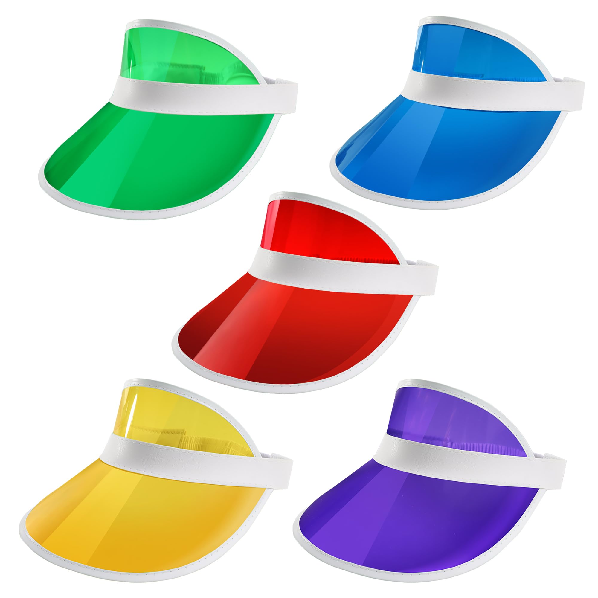 GSE Casino Poker Dealer Visor - Unisex Bingo & Card Game Hat for Men & Women - Adjustable Beach Golf Visor for Casino Nights, Bingo Parties & Outdoor Sports