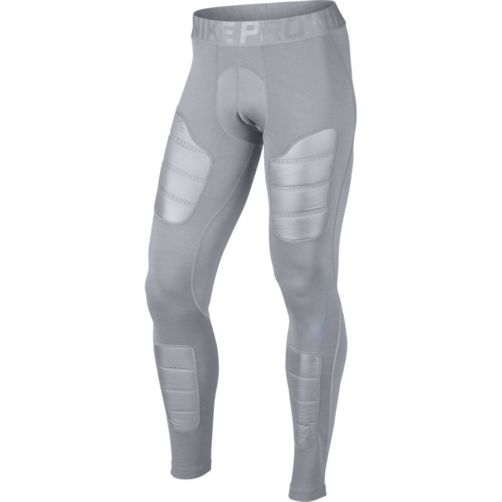 Nike Men's Pro Hyperwarm Aeroloft Training Compression Tights - Medium, Wolf Grey - Cold Weather Workout & Running Base Layer for Men