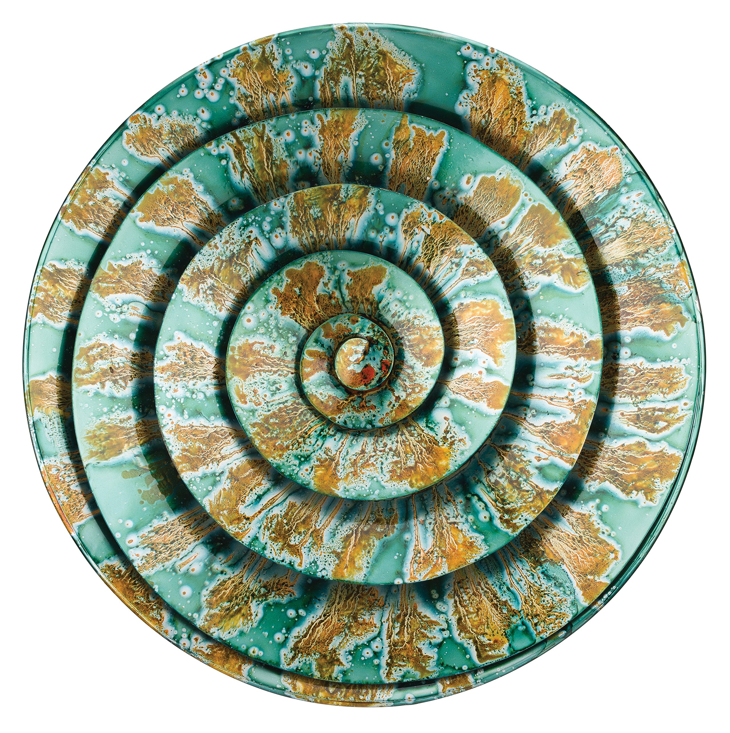 Regal Art & Gift Teal Spiral Wall Decor - Handcrafted Metal Wall Art for Living Room, Bedroom & Office Decor