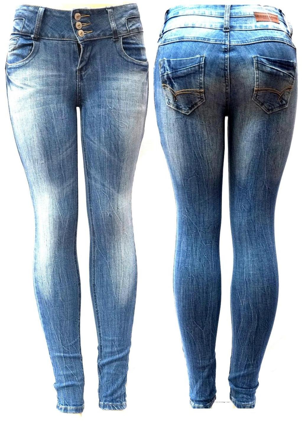 JEANS FOR LOVE Women's High Waist Skinny Jeans - Stretch Denim Pants for Juniors in Classic Blue | Perfect for Casual Wear, Date Night & Everyday Outfits