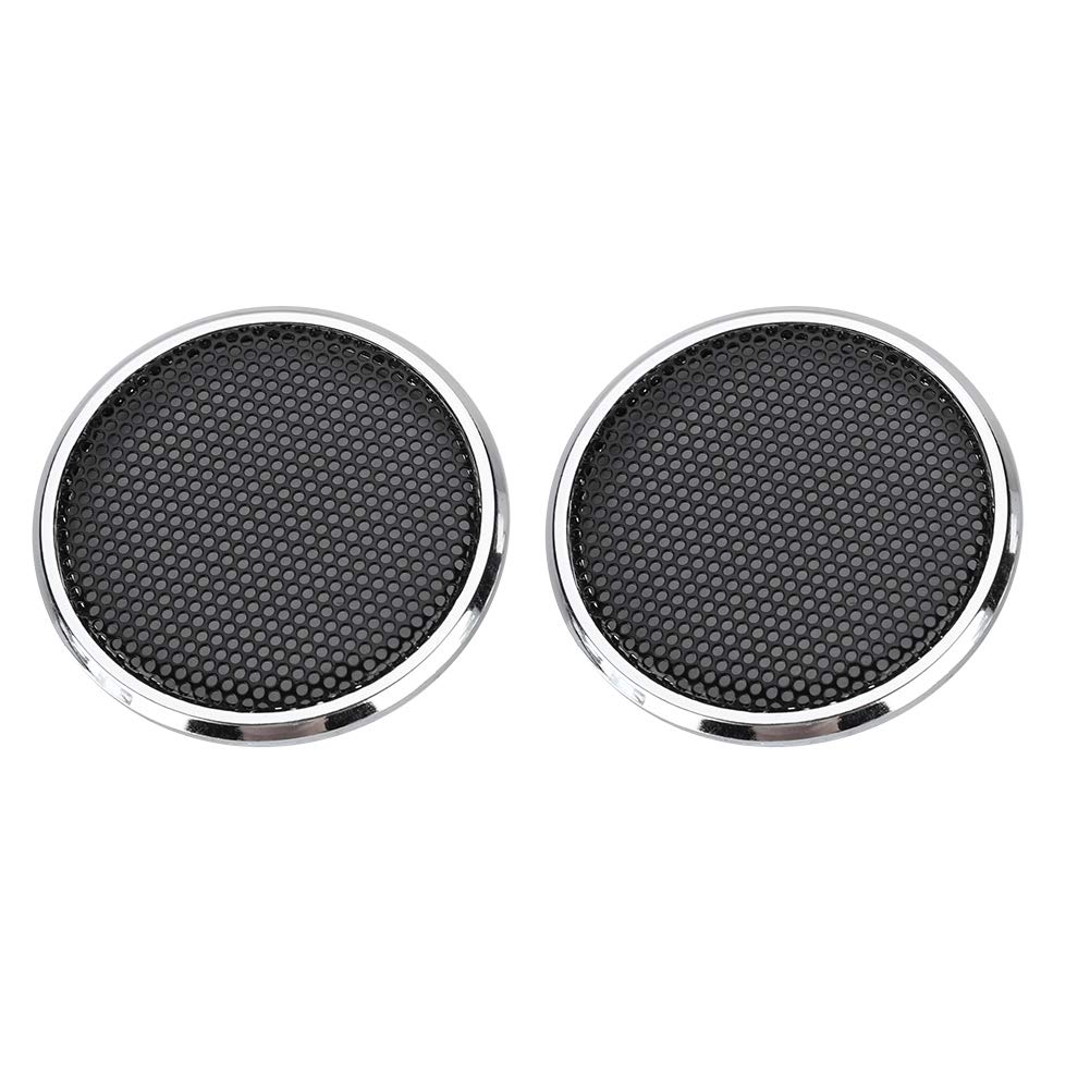 Dioche 1 Inch Speaker Grill Cover - 2 Pack Steel Mesh Protective Grills for Audio Speakers | Decorative & Durable Speaker Protection for Home Theater, Studio, and Car Audio Systems