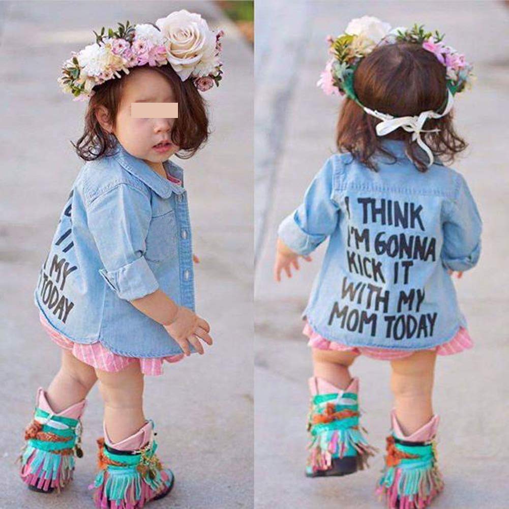 MERSARIPHY Toddler Long Sleeve Plaid Shirt for Boys & Girls - Warm Winter & Spring Top Coat for Kids - Perfect for Playdates, School & Family Outings