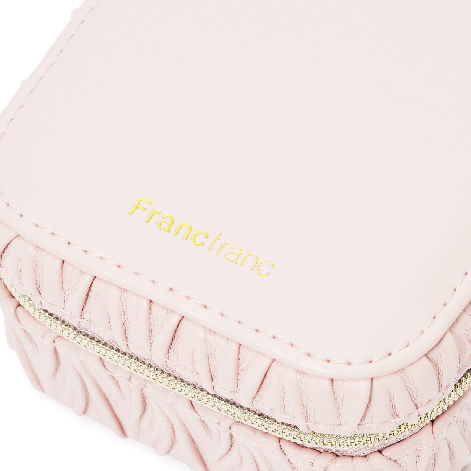 Elegant Pink Embossed Travel Jewelry Box - Compact Organizer for Necklaces, Rings & Earrings - Perfect for Vacation, Bridal Shower & Gift Giving