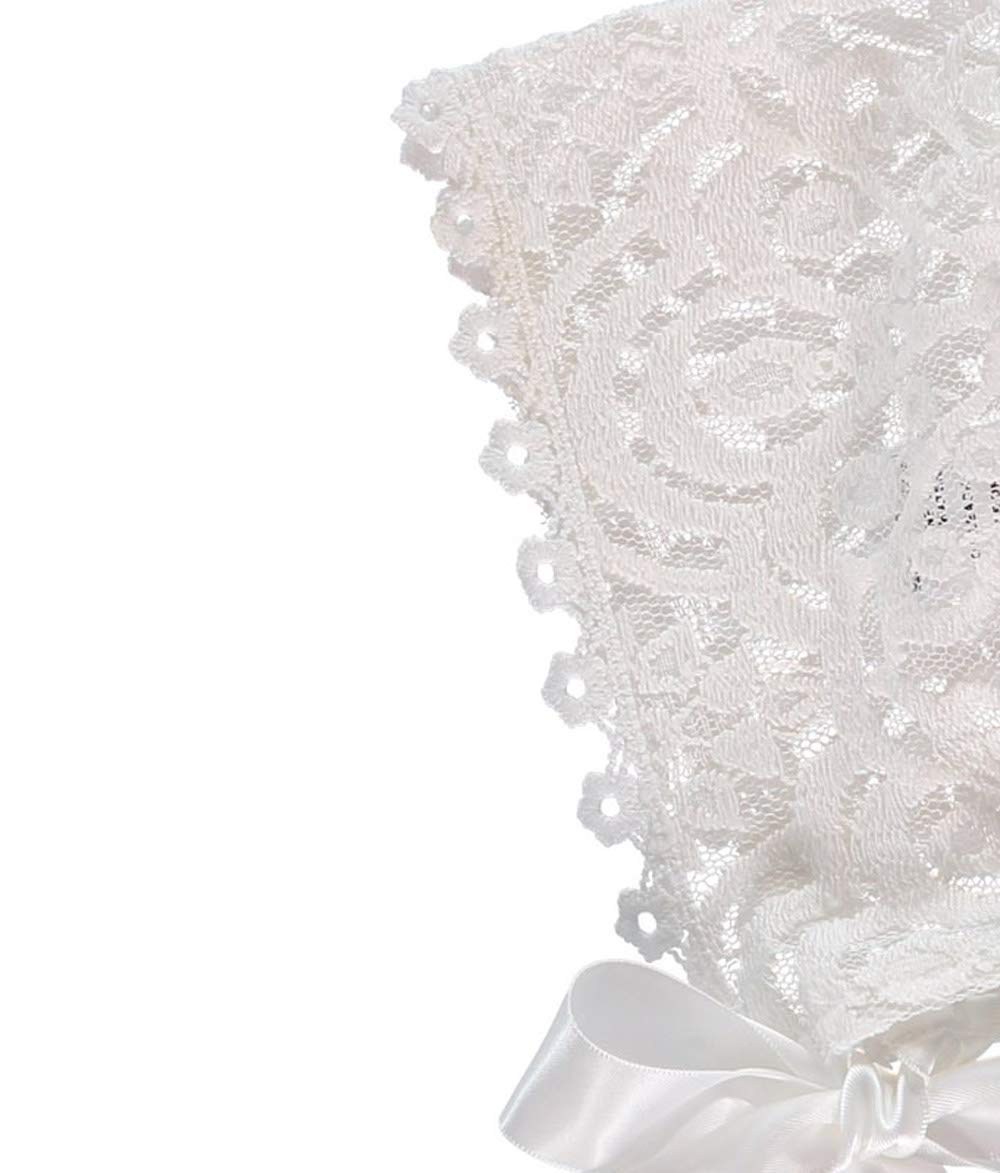 Elegant Baby Girl Lace Christening Gown with Matching Bonnet - Perfect for Baptism, Christening & Special Occasions