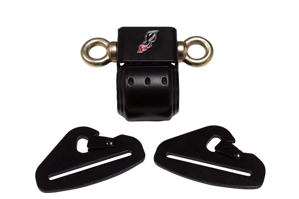 Dragonfire Racing 1.75 Inch Black Harness Anchor Kit - Universal Off-Road Vehicle Roll Cage Mounting System for Jeep, UTV, ATV & Trucks - Heavy Duty Safety Restraint Accessories