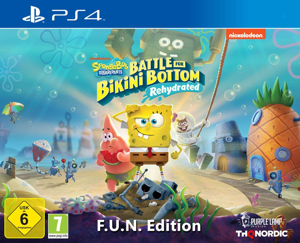 SpongeBob SquarePants: Battle for Bikini Bottom - Rehydrated F.U.N Edition - PlayStation 4/Xbox One/Nintendo Switch - Fun Adventure Game for Kids & Adults - Perfect for Family Game Nights & SpongeBob Fans