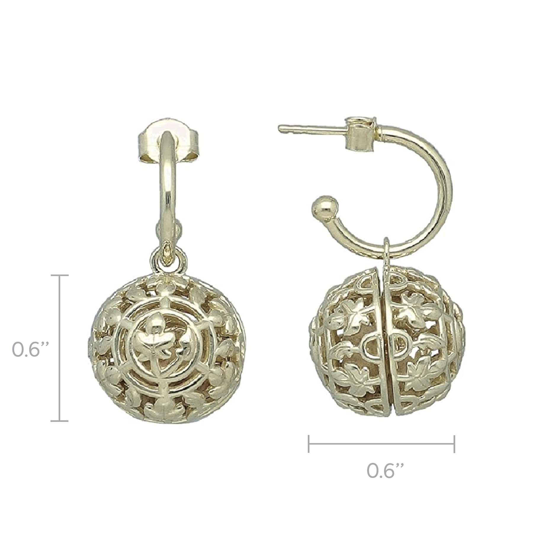 Lisa Hoffman Fragrance Earrings for Women - 0.6