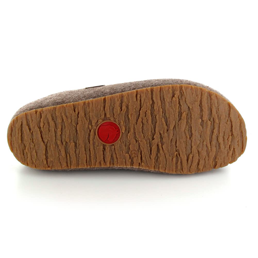 HAFLINGER Women's Michl Clog - Comfortable Wool Slippers for Indoor & Outdoor Use - Perfect for Home, Office, and Relaxation