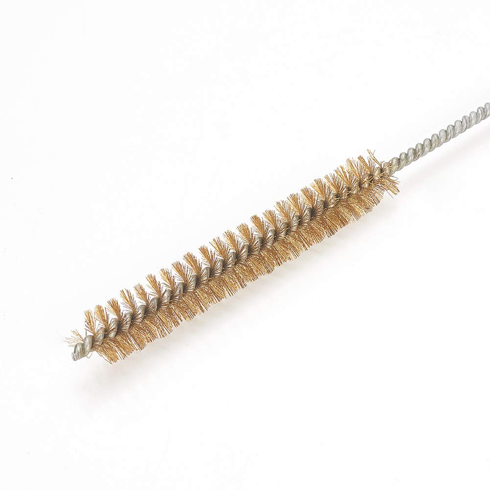 Utoolmart Copper Wire Cleaning Brush Set - 5pcs Spiral Power Tube Brushes (0.6