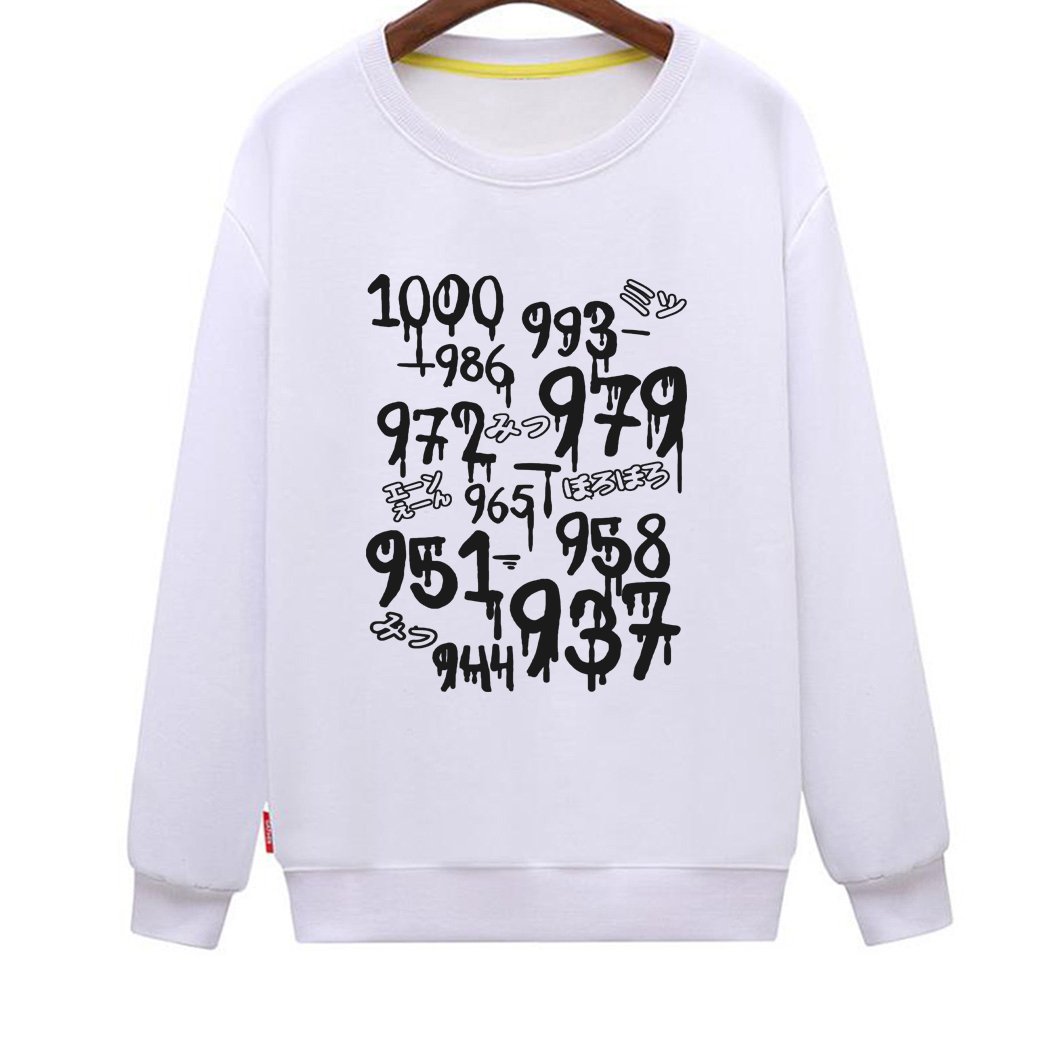 CINFUN Women's 1000 Minus 7 Cool Anime Graphic Sweatshirt - Casual Pullover Hoodie for Cosplay, Gaming & Streetwear Fashion