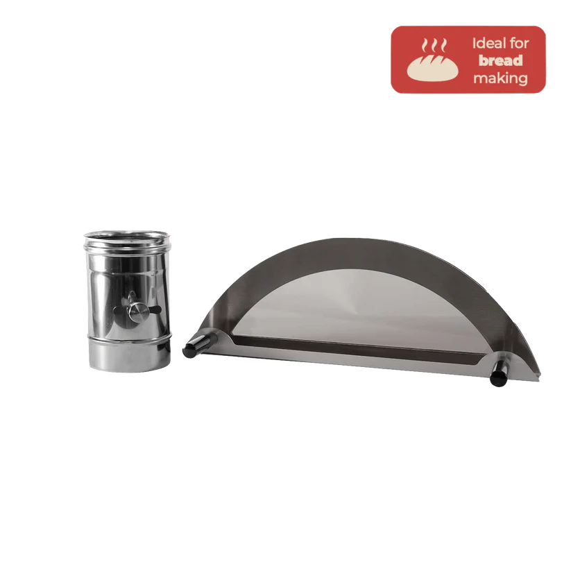 Alfa Low & Slow Kit for 3 Pizzas - Premium Wood Fired Pizza Oven Accessory for Outdoor Cooking & Backyard Entertaining