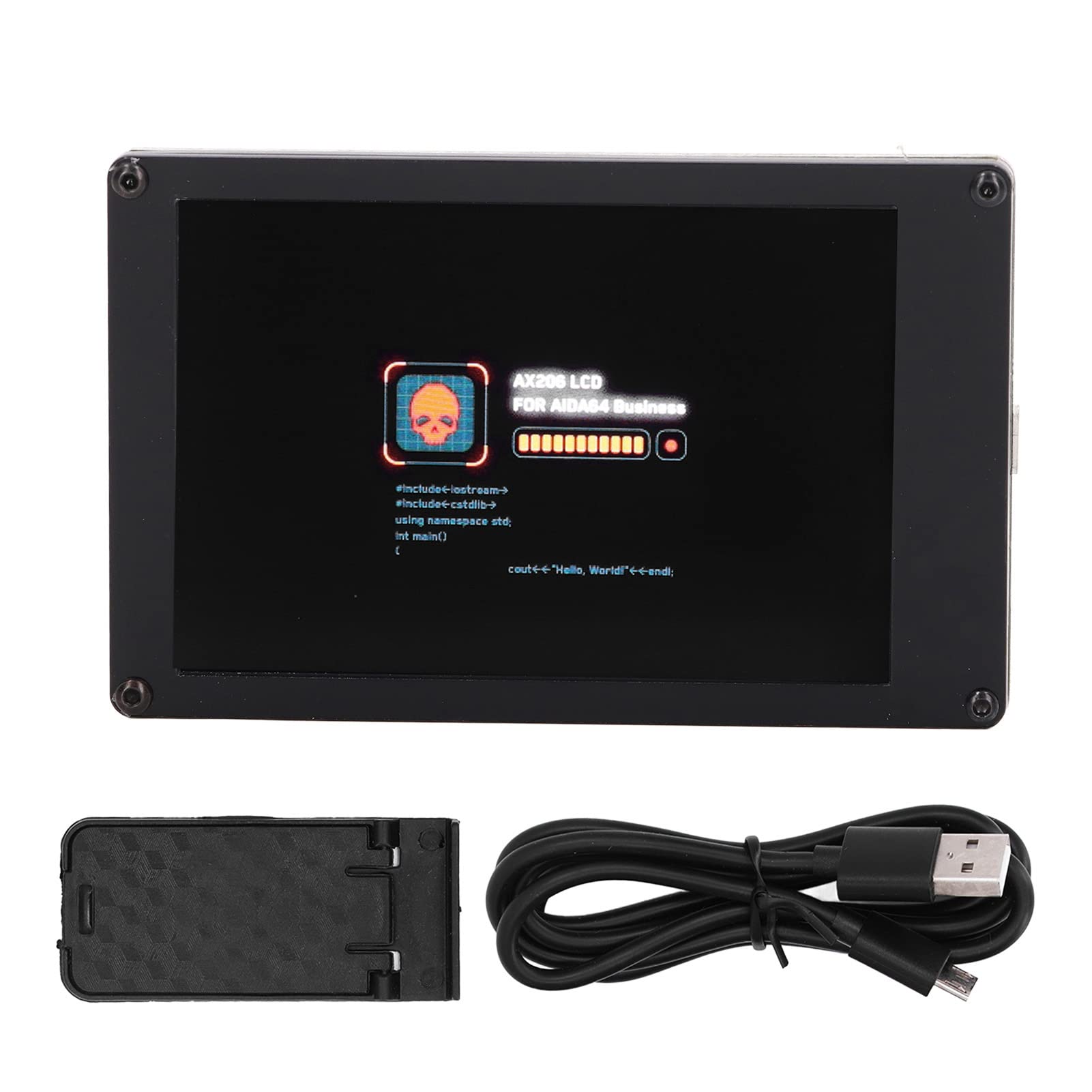 3.5 Inch IPS USB Mini Screen - HD LCD Display Monitor with HDMI for Raspberry Pi, AIDA64 & PC - Perfect for DIY Projects, Gaming & System Monitoring