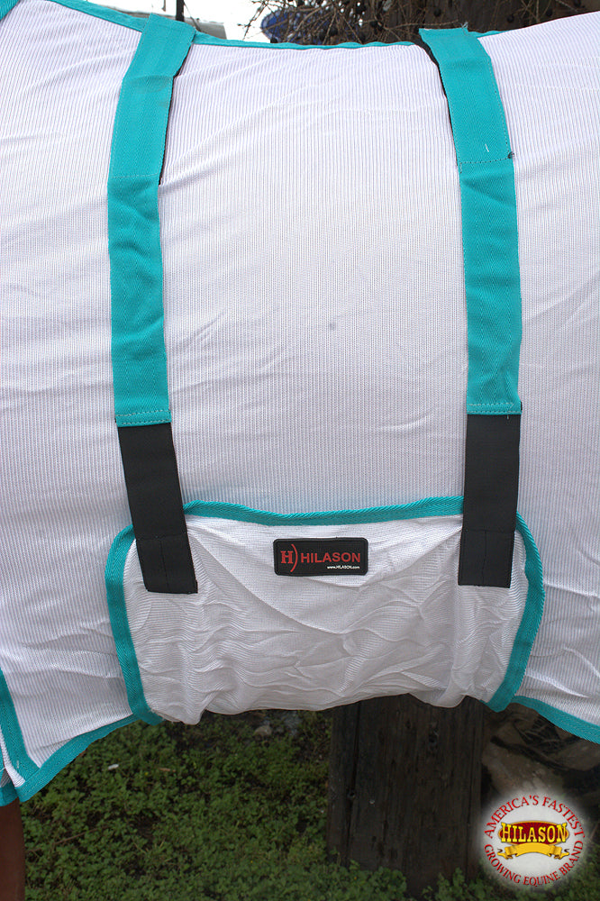 Hilason UV Protective Mesh Bug & Mosquito Horse Fly Sheet - Breathable Summer Fly Sheet for Horses - Ideal for Trail Riding, Pasture, and Outdoor Activities
