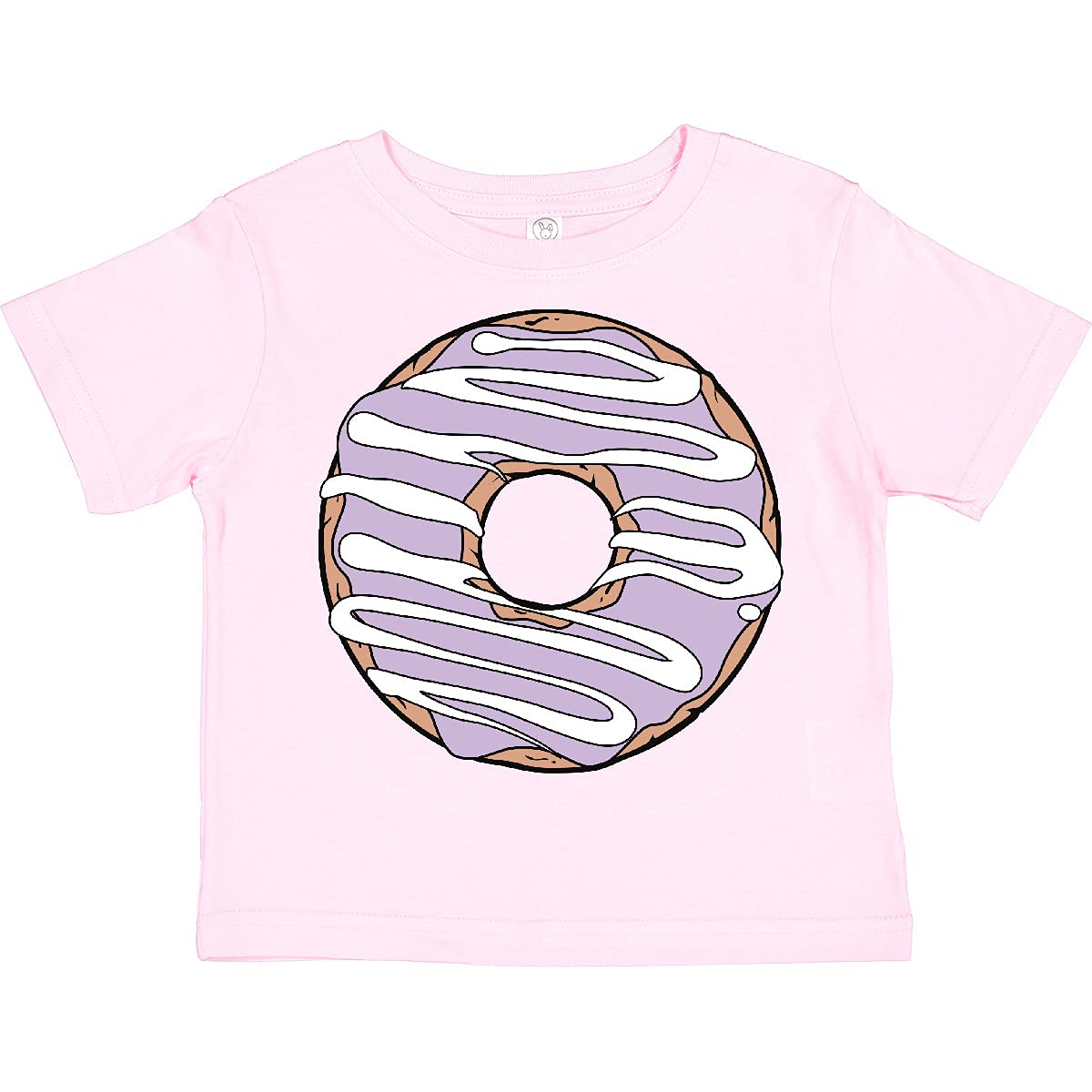 Inktastic Purple Donut Toddler T-Shirt - Cute Doughnut with Icing Design for Kids | Perfect for Birthday Parties, Playdates & Everyday Fun