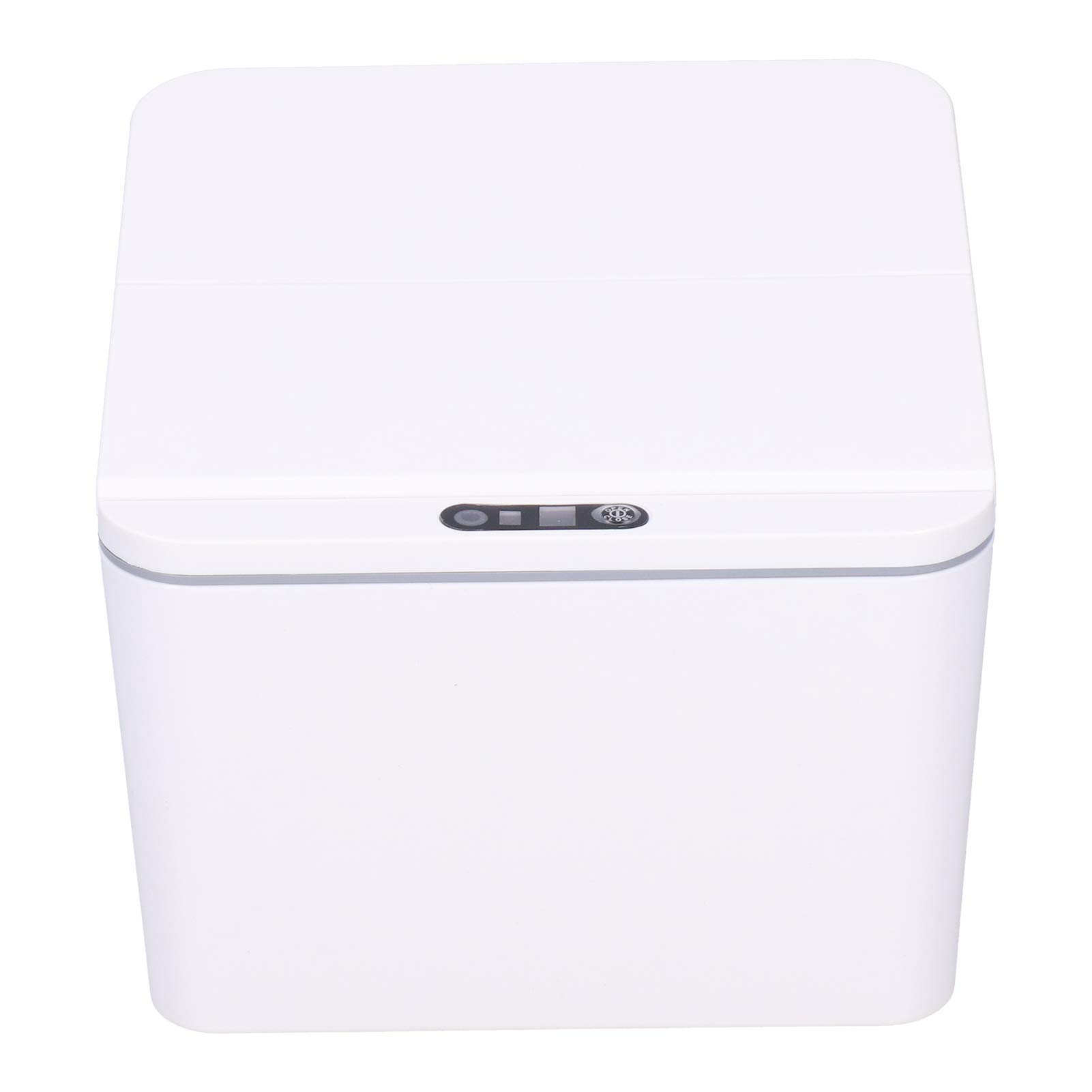 Mini Smart Trash Can - Auto-Sensing Motion Sensor Waste Bin with 4L Capacity, Rechargeable Battery (White) - Perfect for Office Desks, Cars, Coffee Tables & Vanity Tables