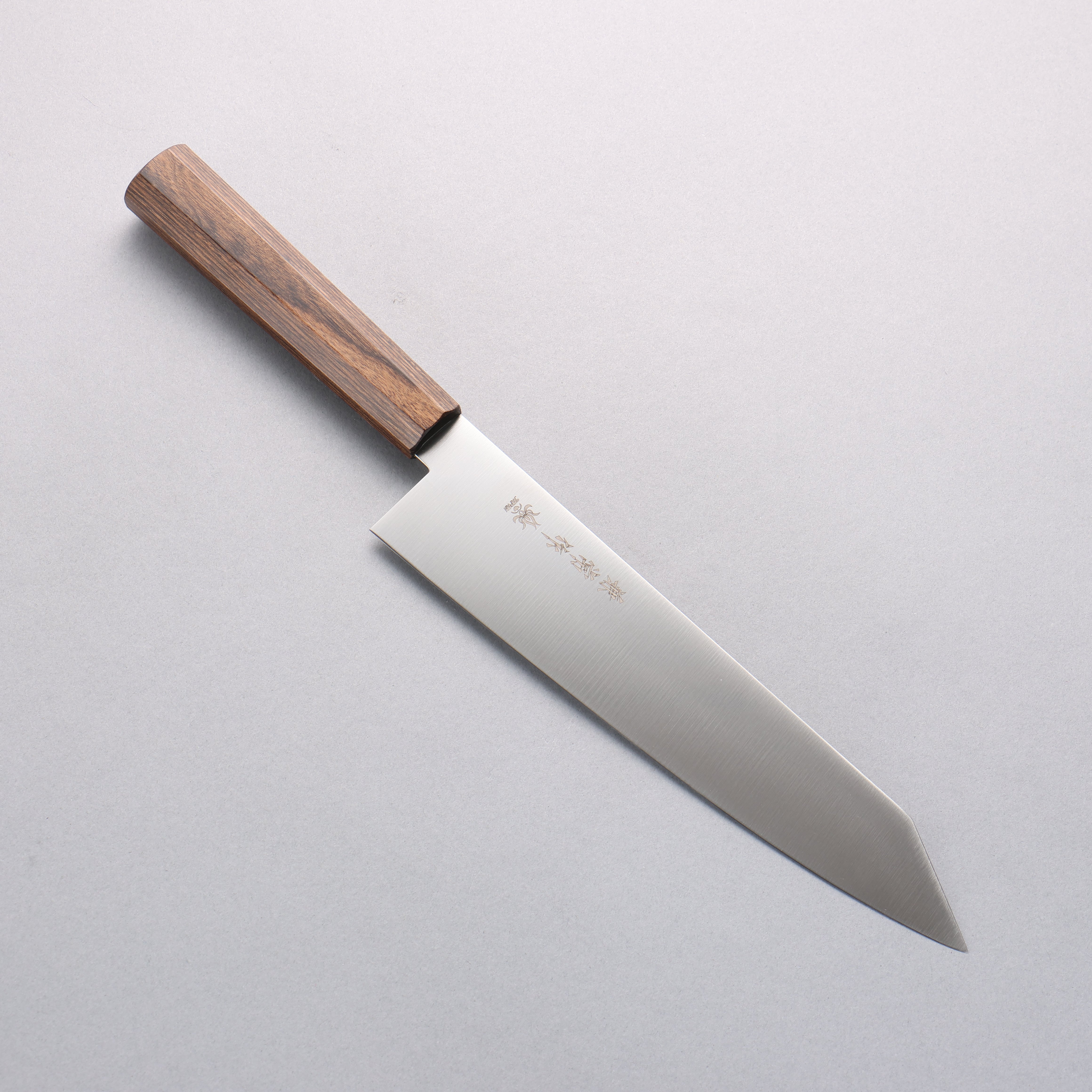 Kanetsune Ichizu VG10 Kiritsuke Gyuto 210mm Japanese Chef Knife with Brown Pakka Wood Handle - Perfect for Sushi, Sashimi & Precision Kitchen Tasks