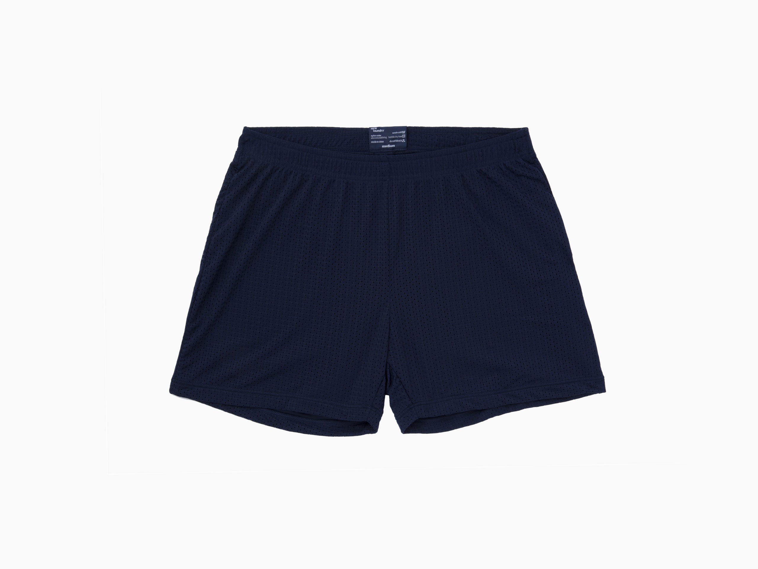 4-Pack Men's Lounge Shorts - Soft & Comfortable Navy Blue Sleep Shorts for Relaxing at Home, Lounging, or Sleeping