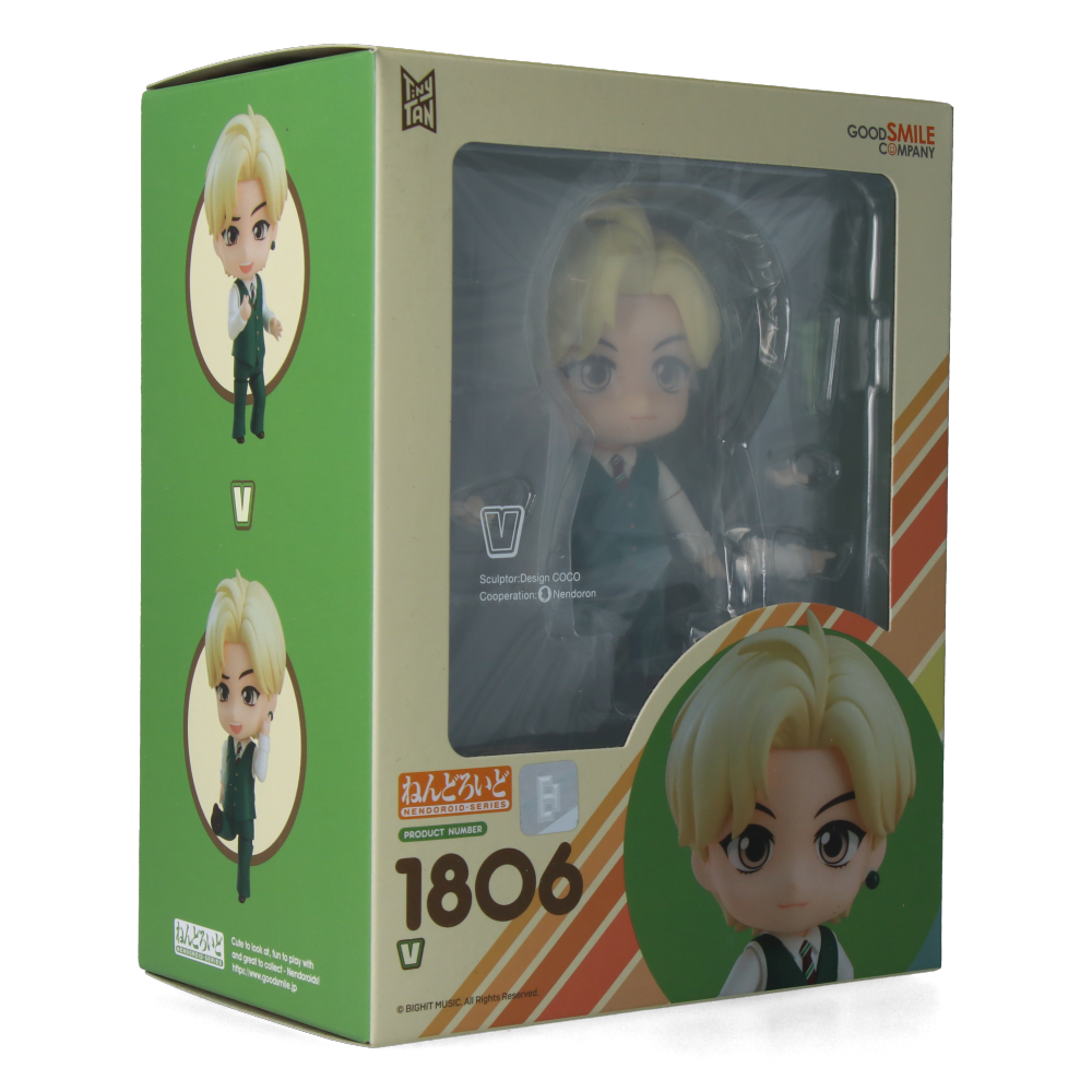 Nendoroid TinyTAN BTS V Action Figure - Cute Collectible Doll for K-Pop Fans, Room Decor & Gift for ARMY
