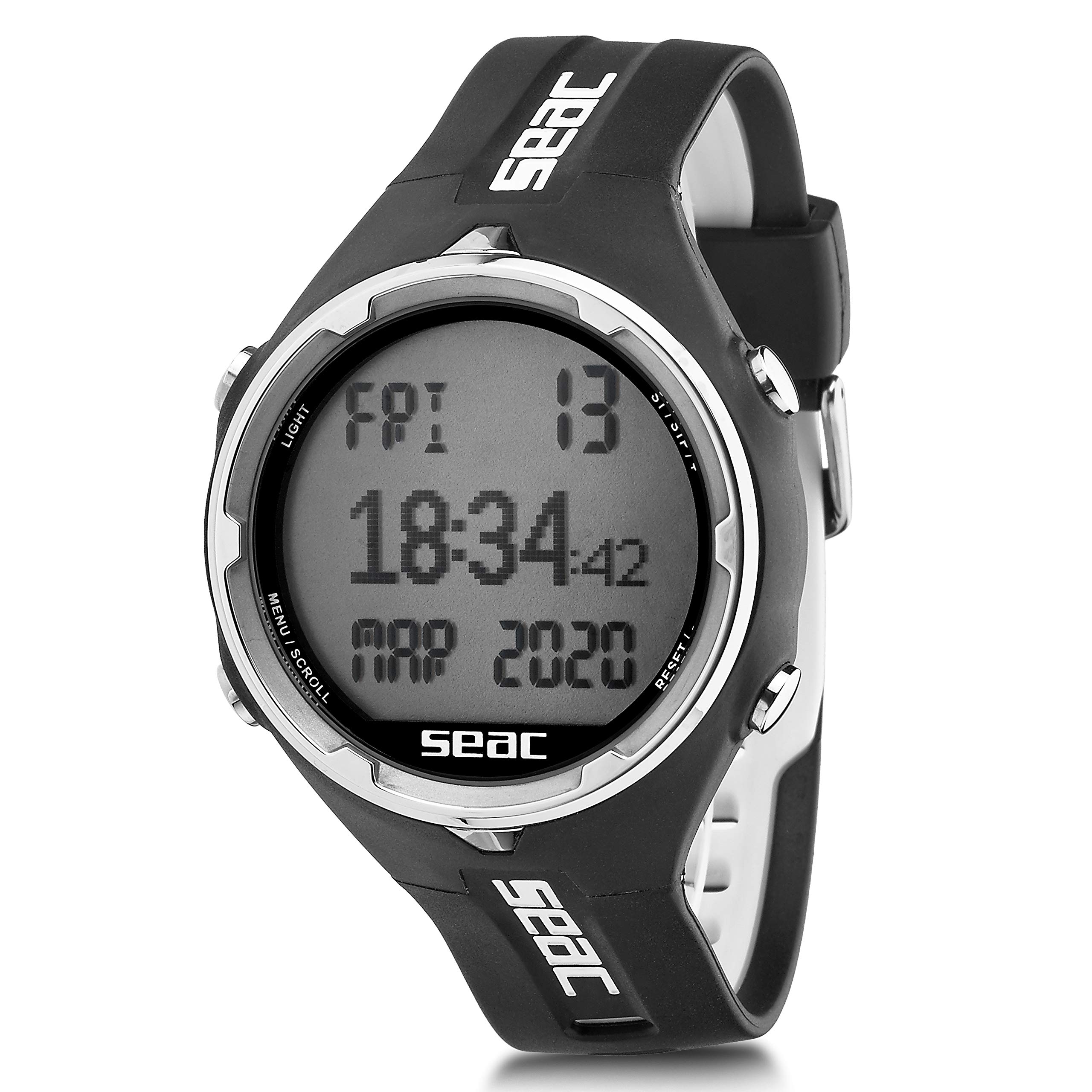 SEAC Action Italian Design High-Performance Dive Computer Watch for Scuba Diving, Snorkeling & Water Sports - Professional Wrist Dive Computer with Depth Gauge & Temperature Sensor